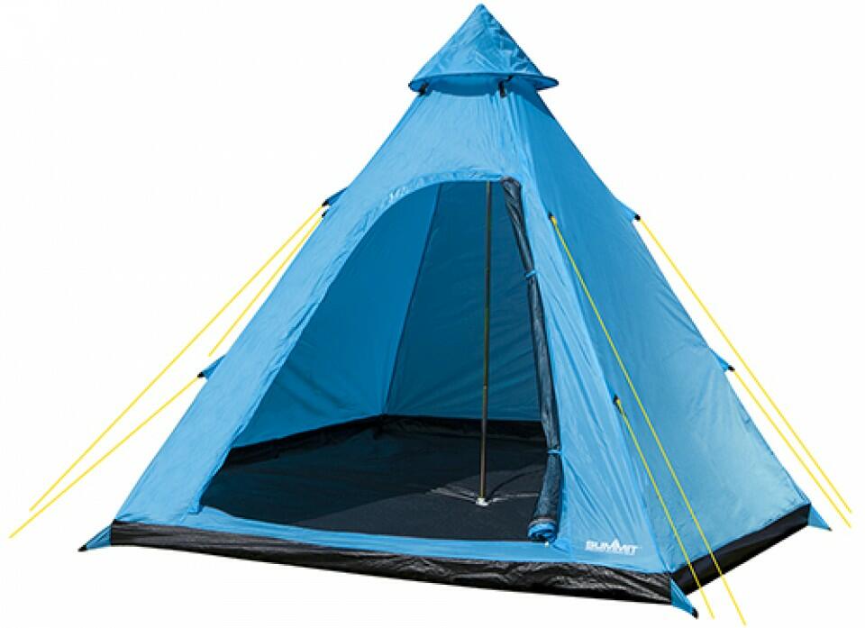 4 Person Blue Tipi Tent