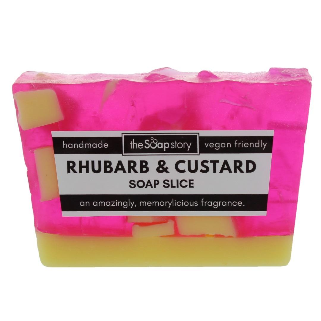 Rhubarb & Custard Soap Slice