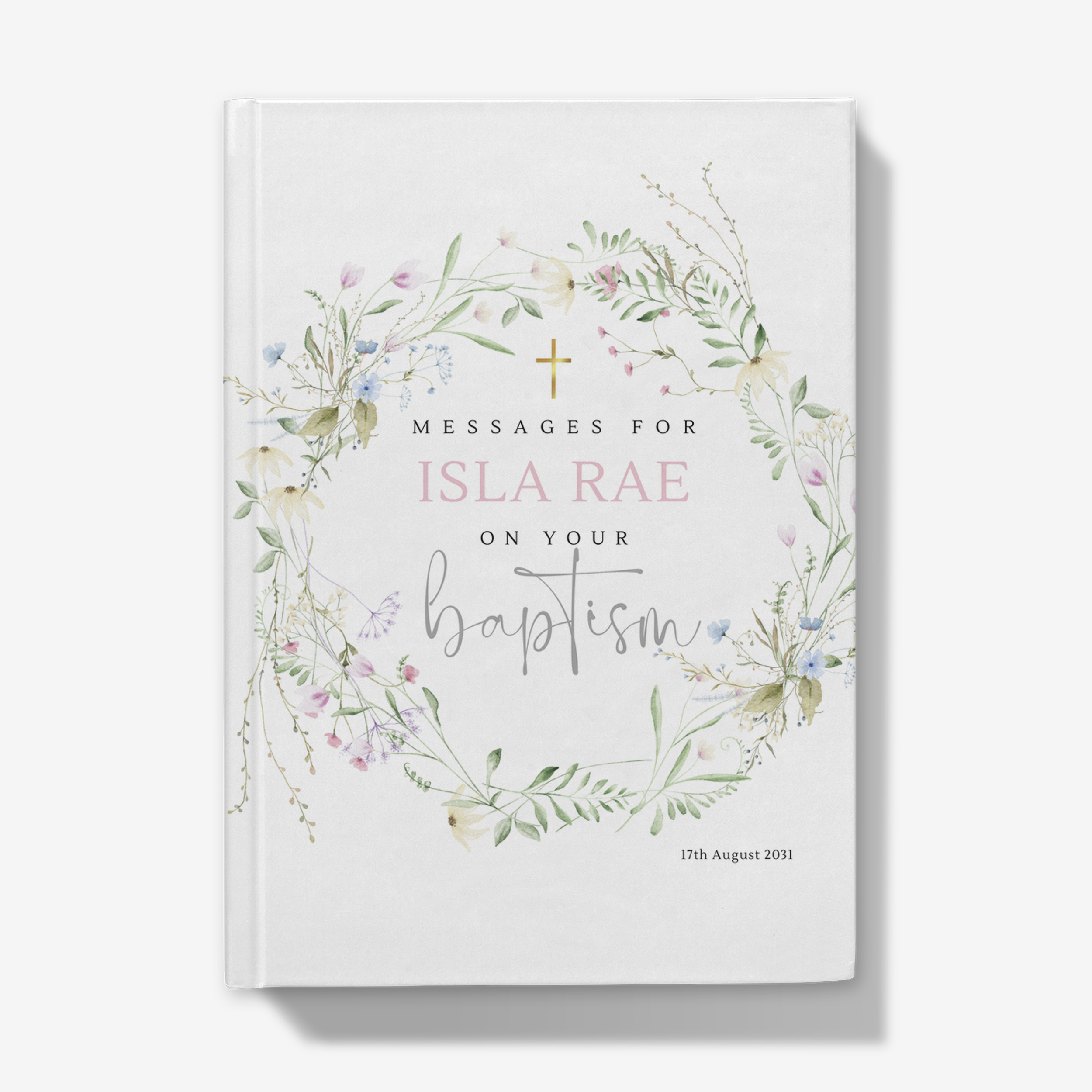 baptism guest book, Christening guest book