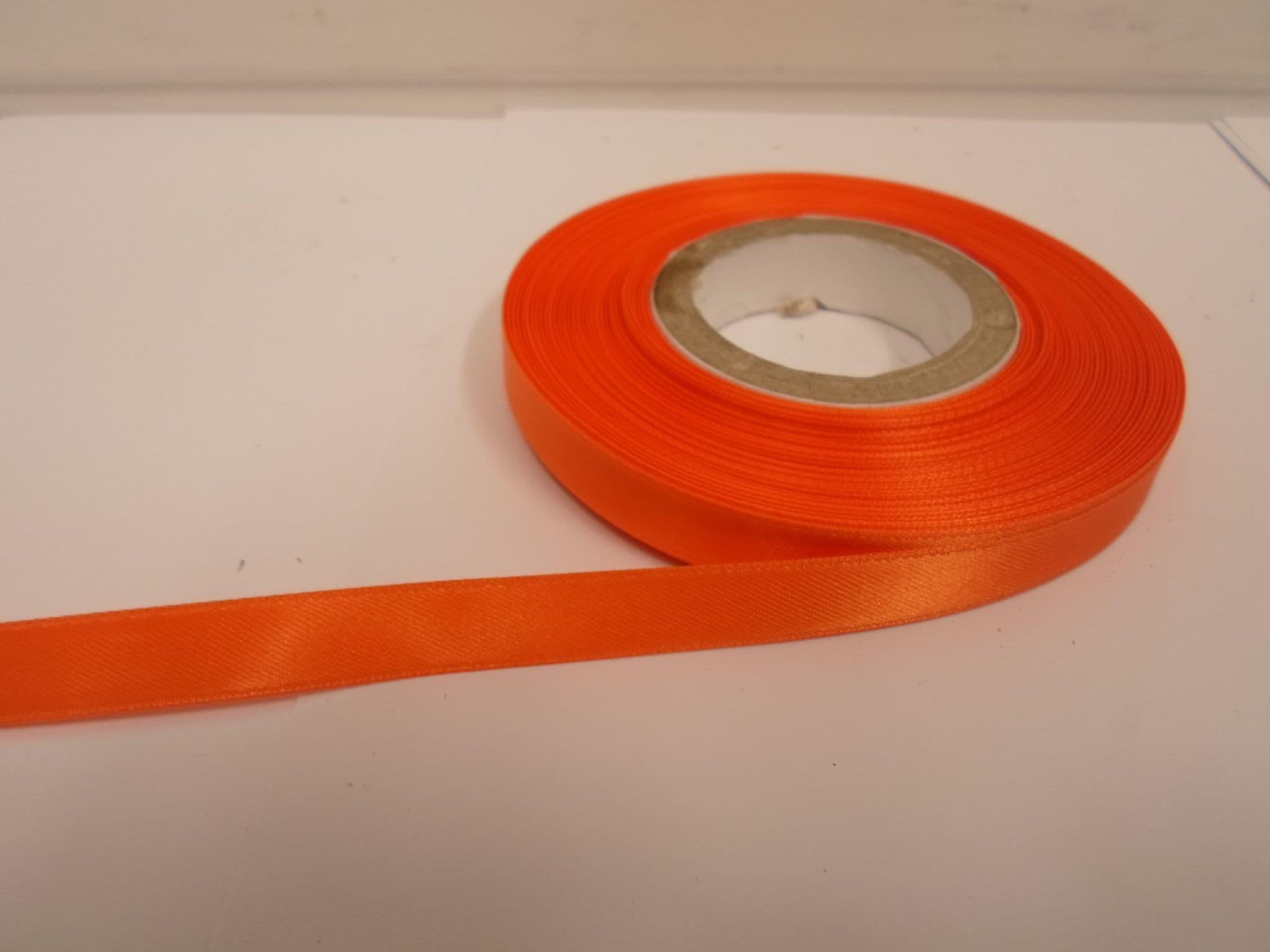 10mm Orange Double Sided Satin Ribbon - 668 - 50m Roll - New Directions  Australia