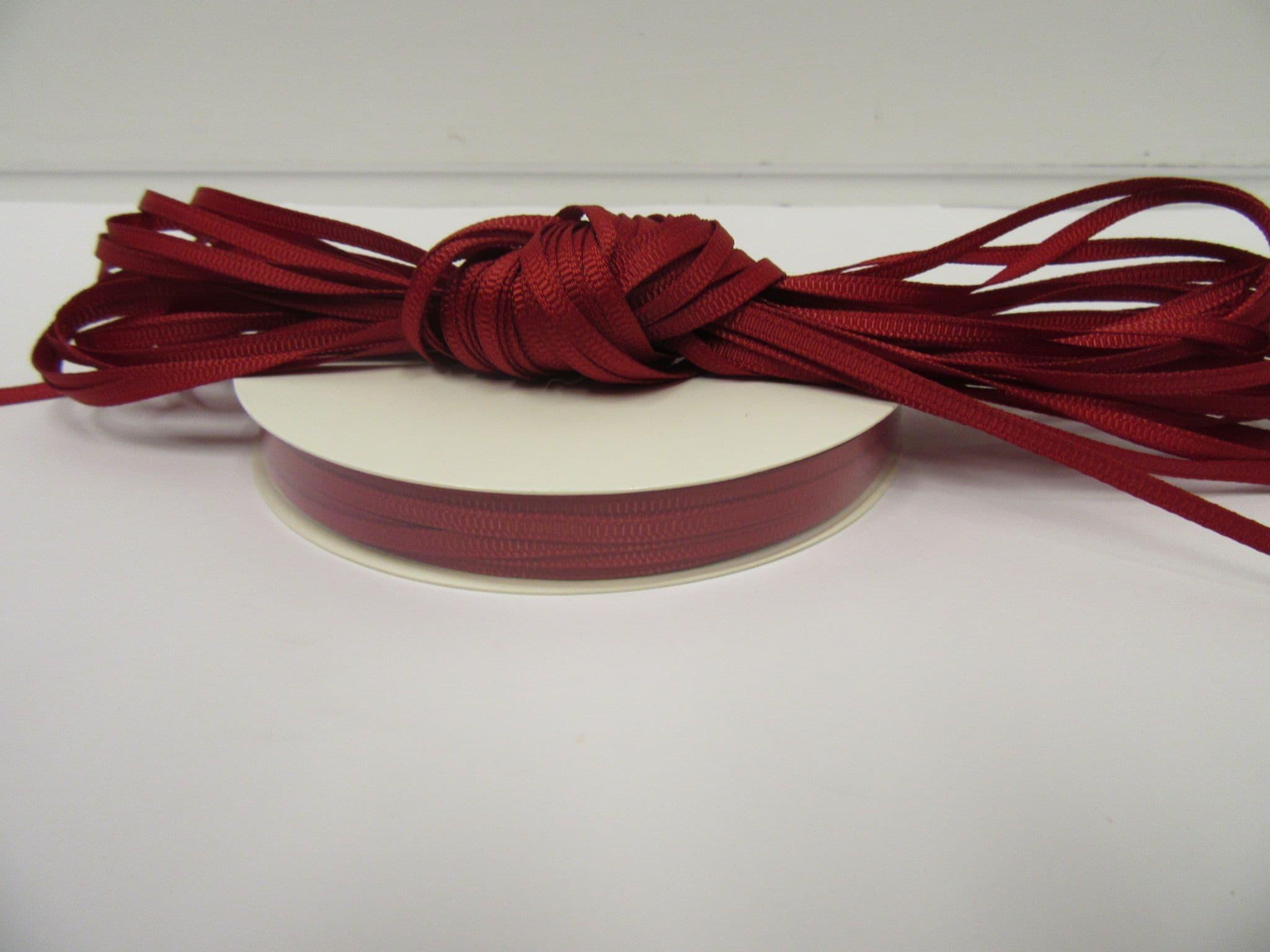 Dark Red 80cm Grosgrain Ribbon