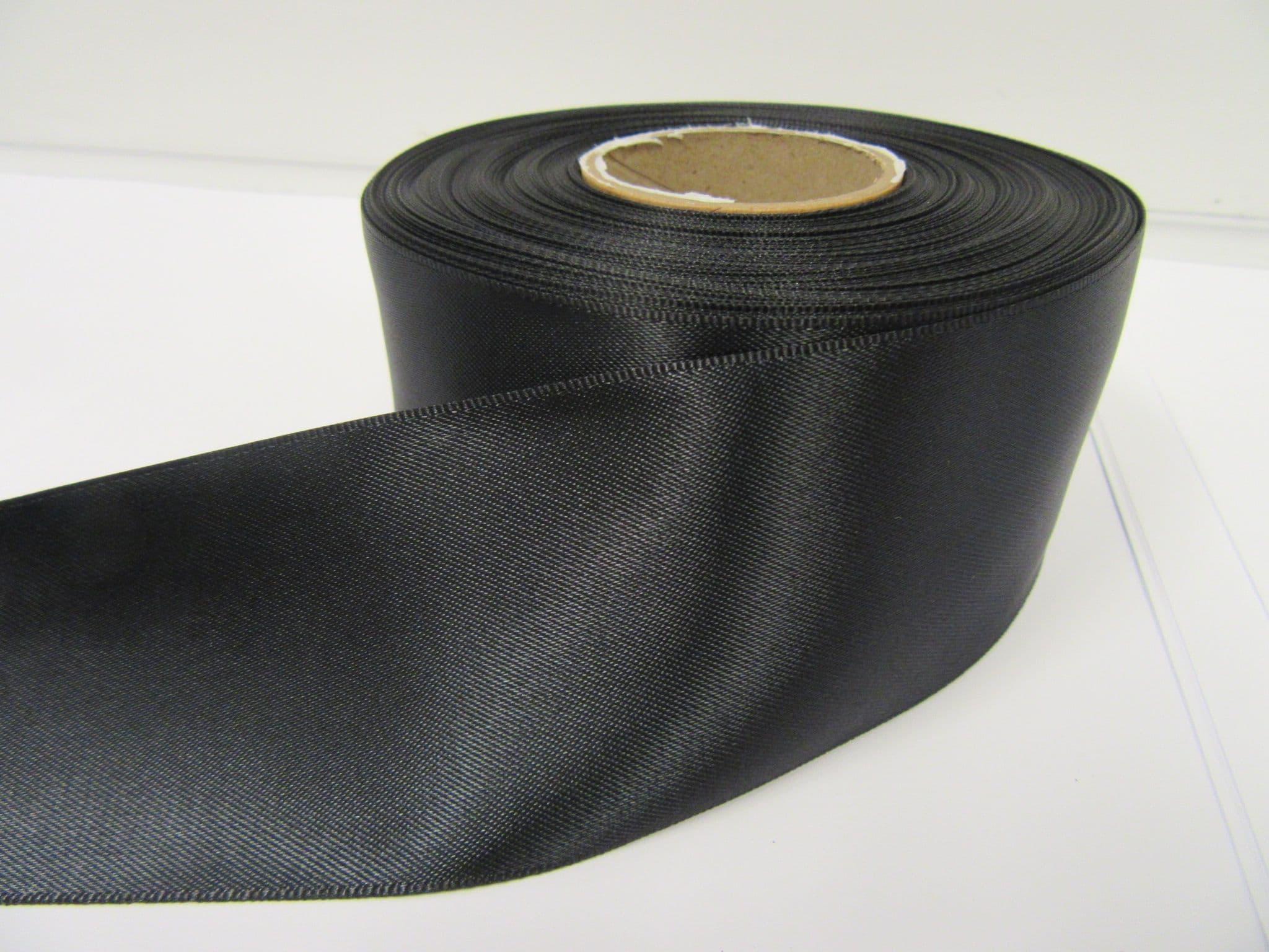 Charcoal satin ribbon deals