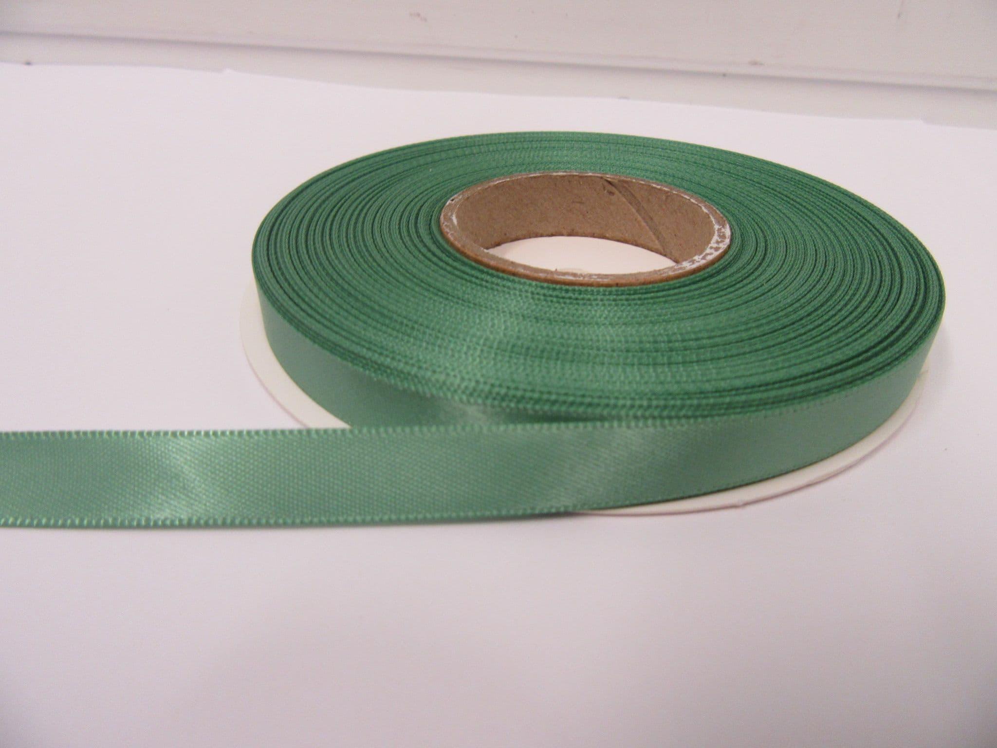 Satin ribbon 15mm dark green 25m