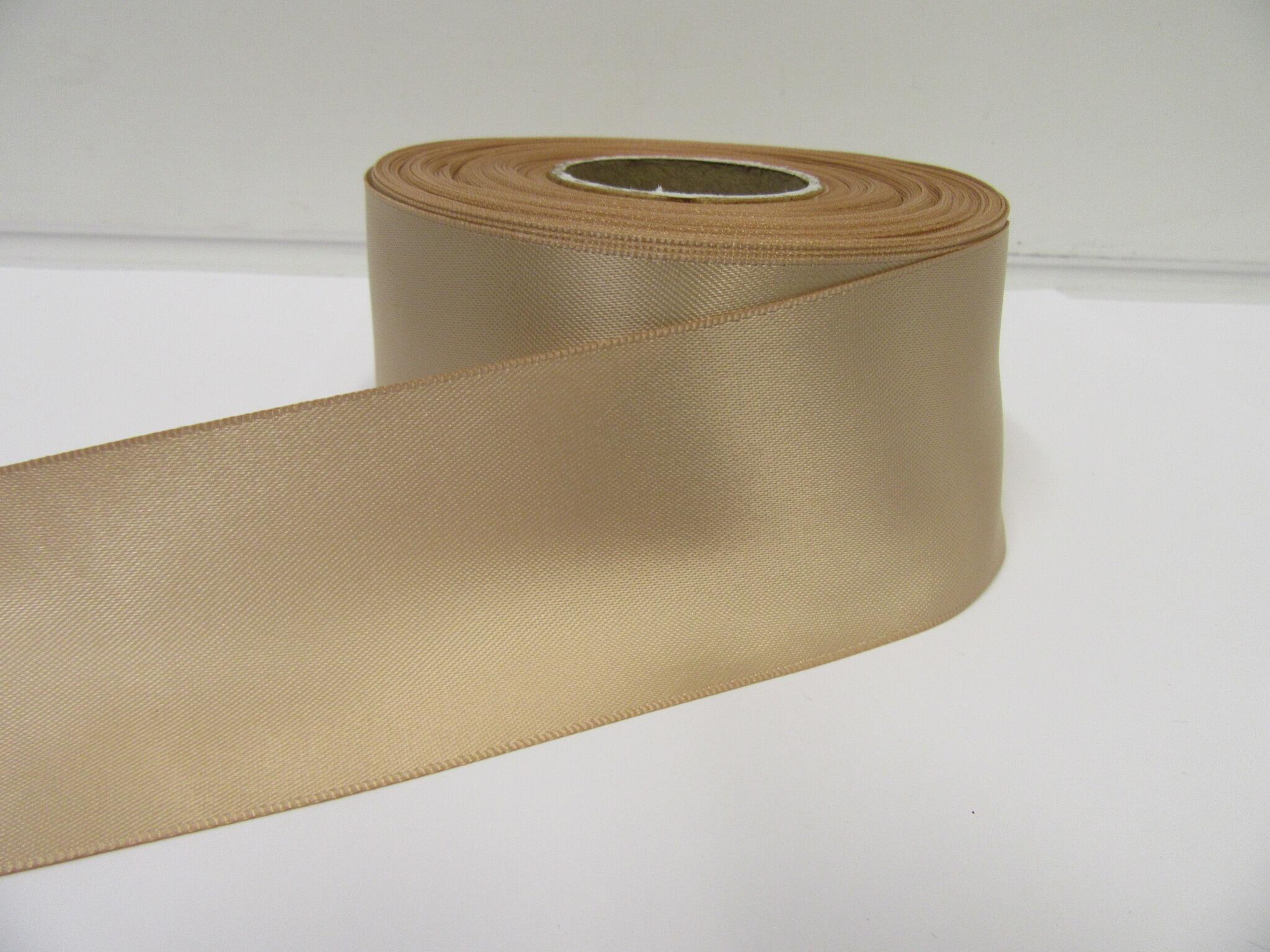 Latte Coffee beige Satin ribbon Double sided 3mm 7mm 10mm 15mm