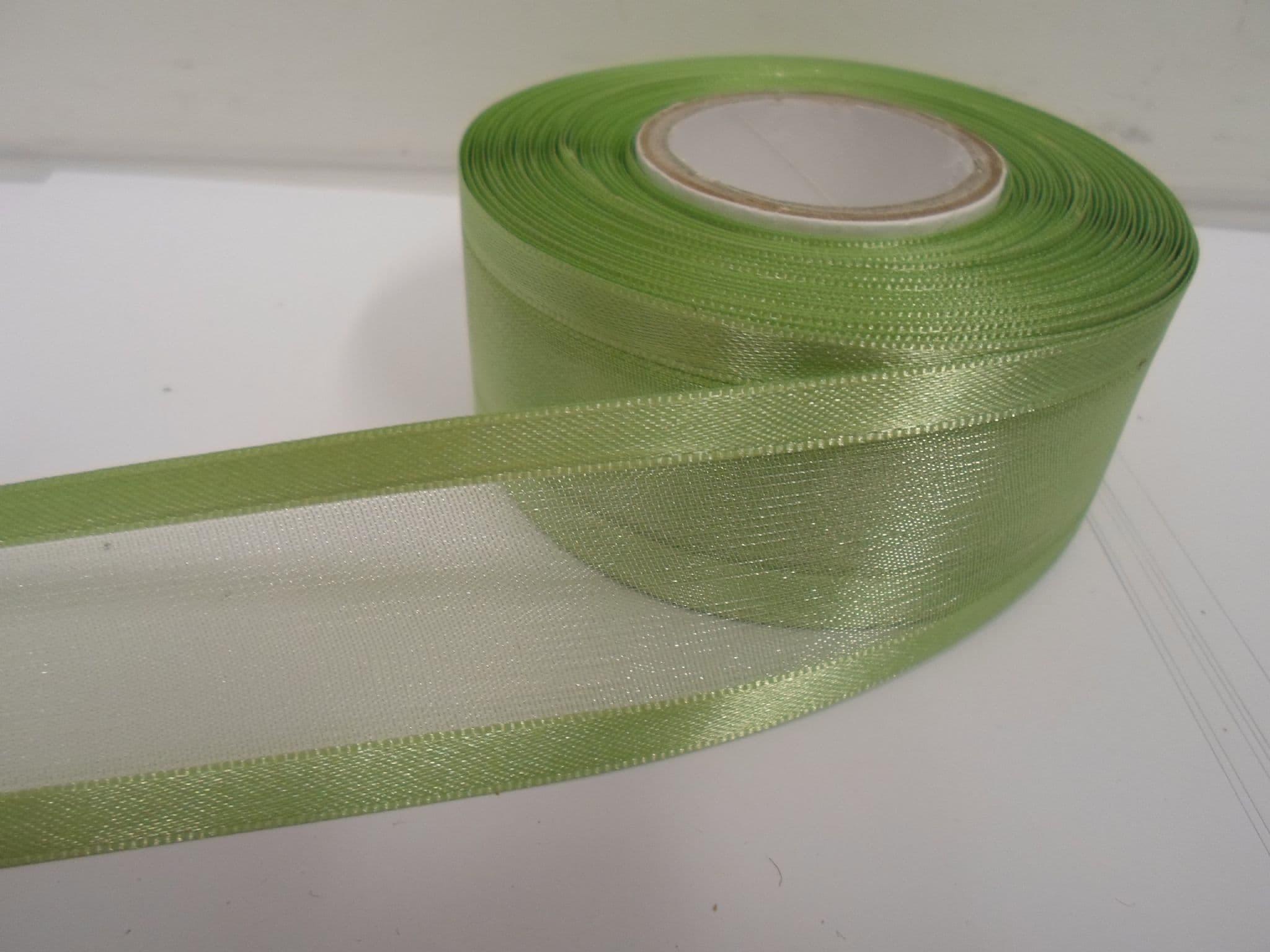 Light Green Ribbon Double Sided Satin Ribbon High Quality Light