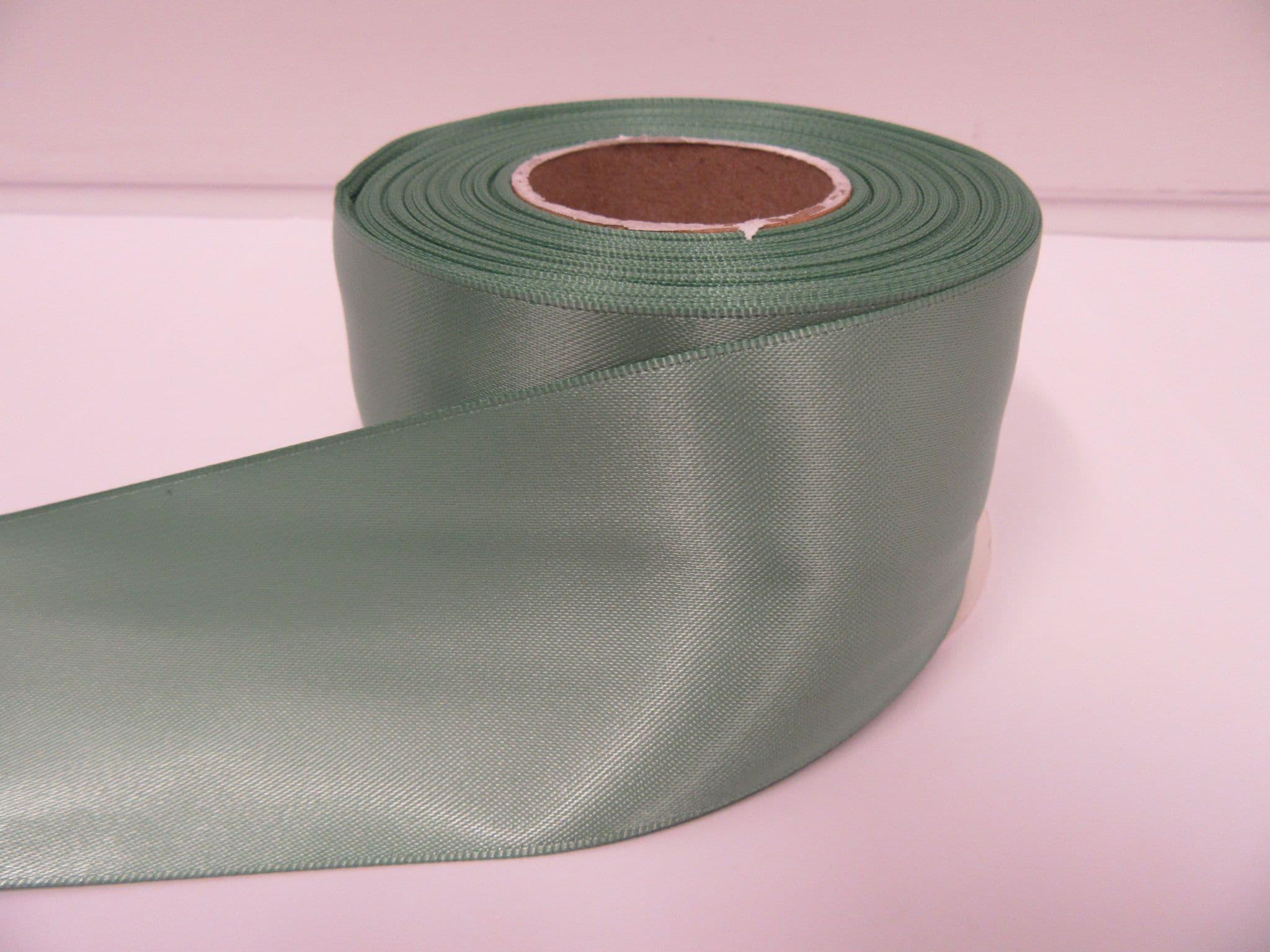 Sage Satin Wide Ribbon