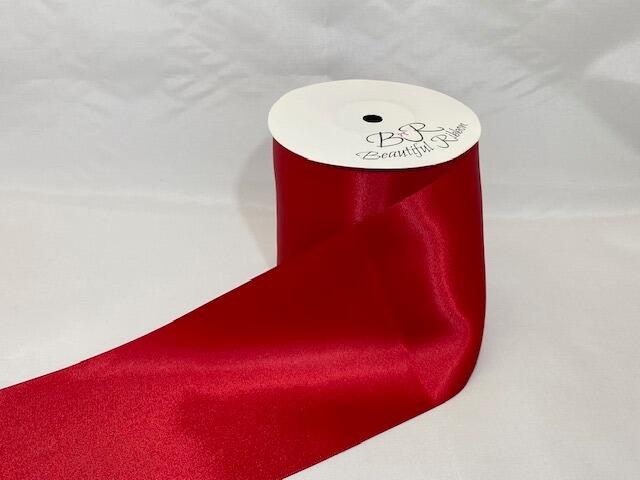 Ruby Dark Red Satin ribbon Double sided 3mm 7mm 10mm 15mm 25mm 38mm ...