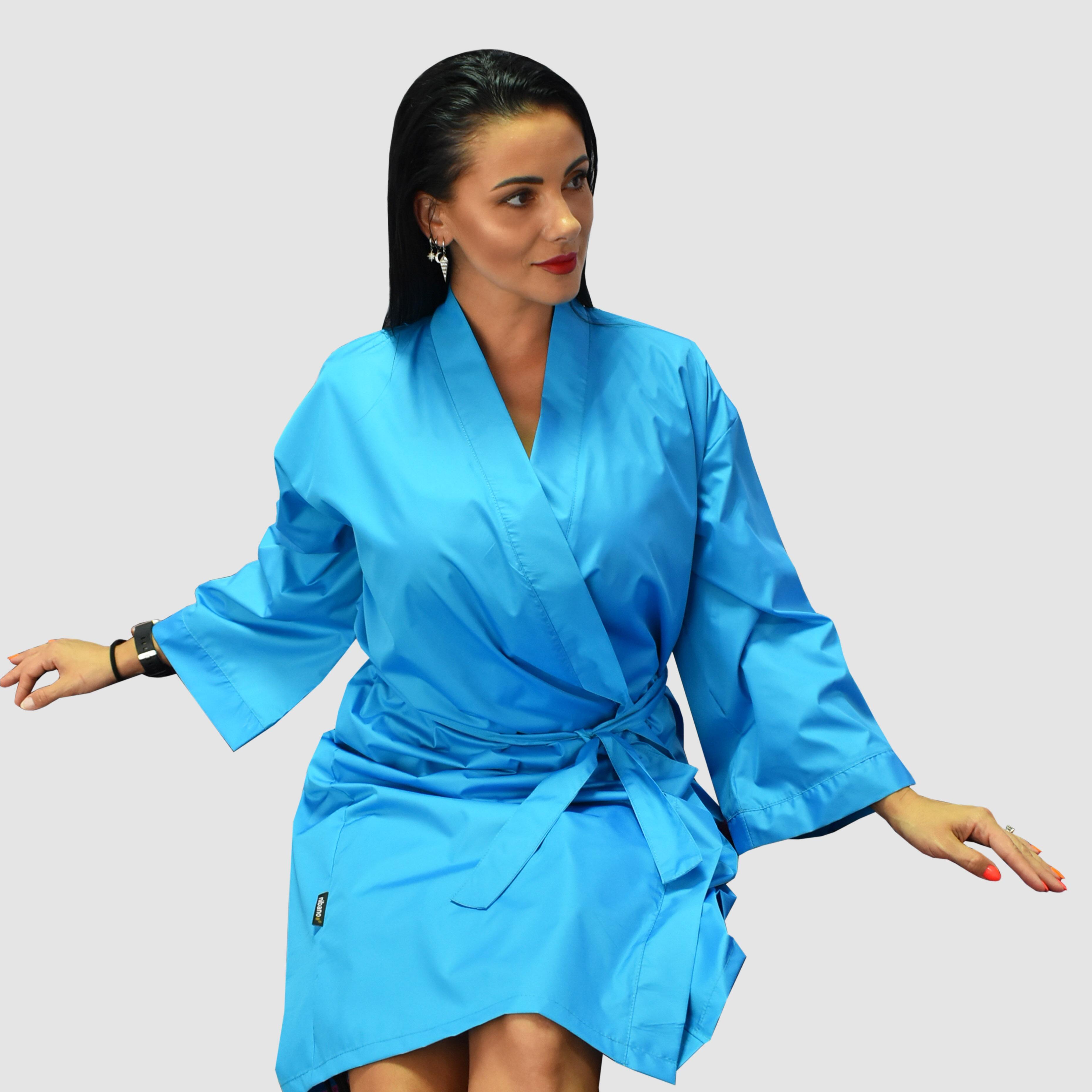 Nibano Salon Kimono Gown or robes Turquoise