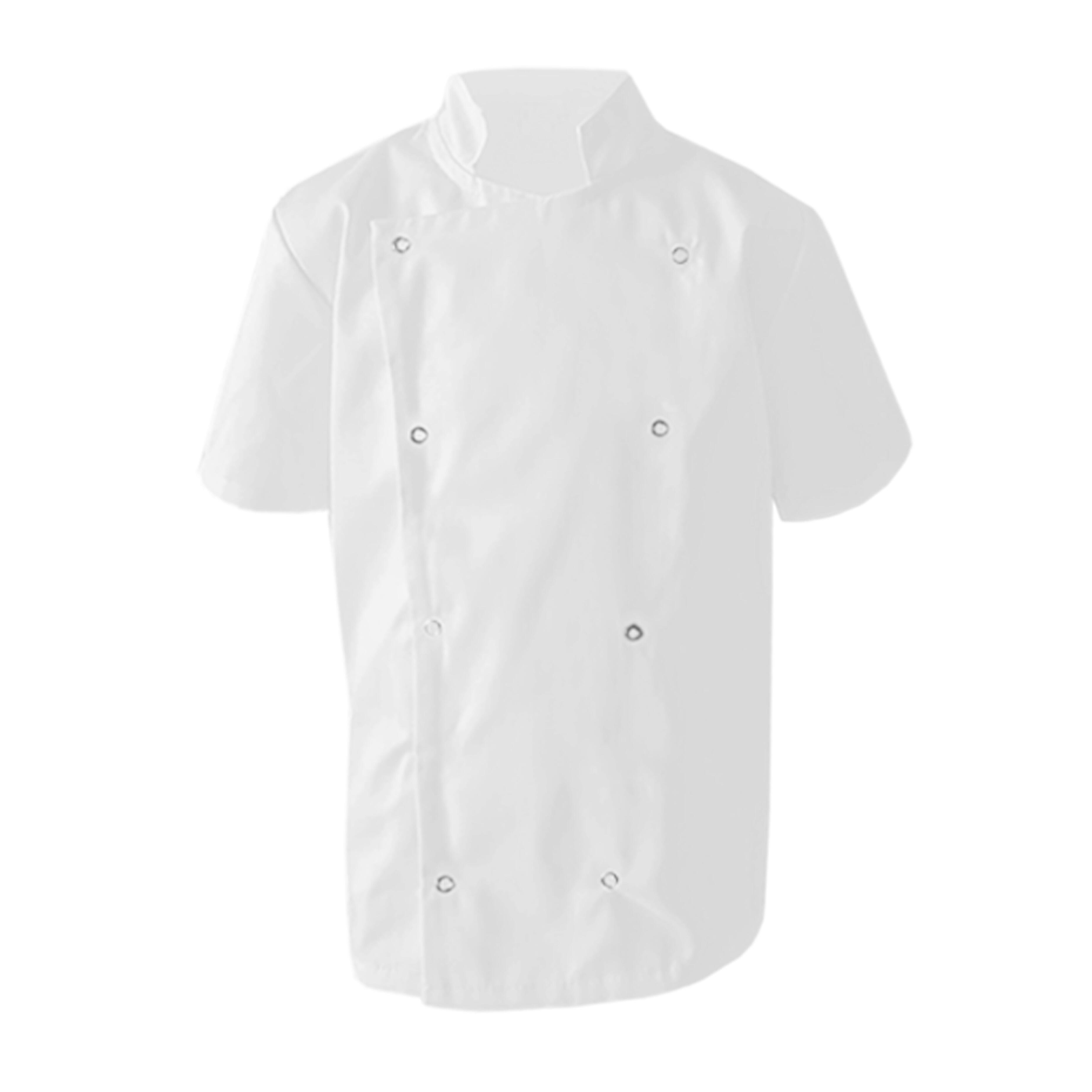 Kids Short Sleeve Chef's Jacket White