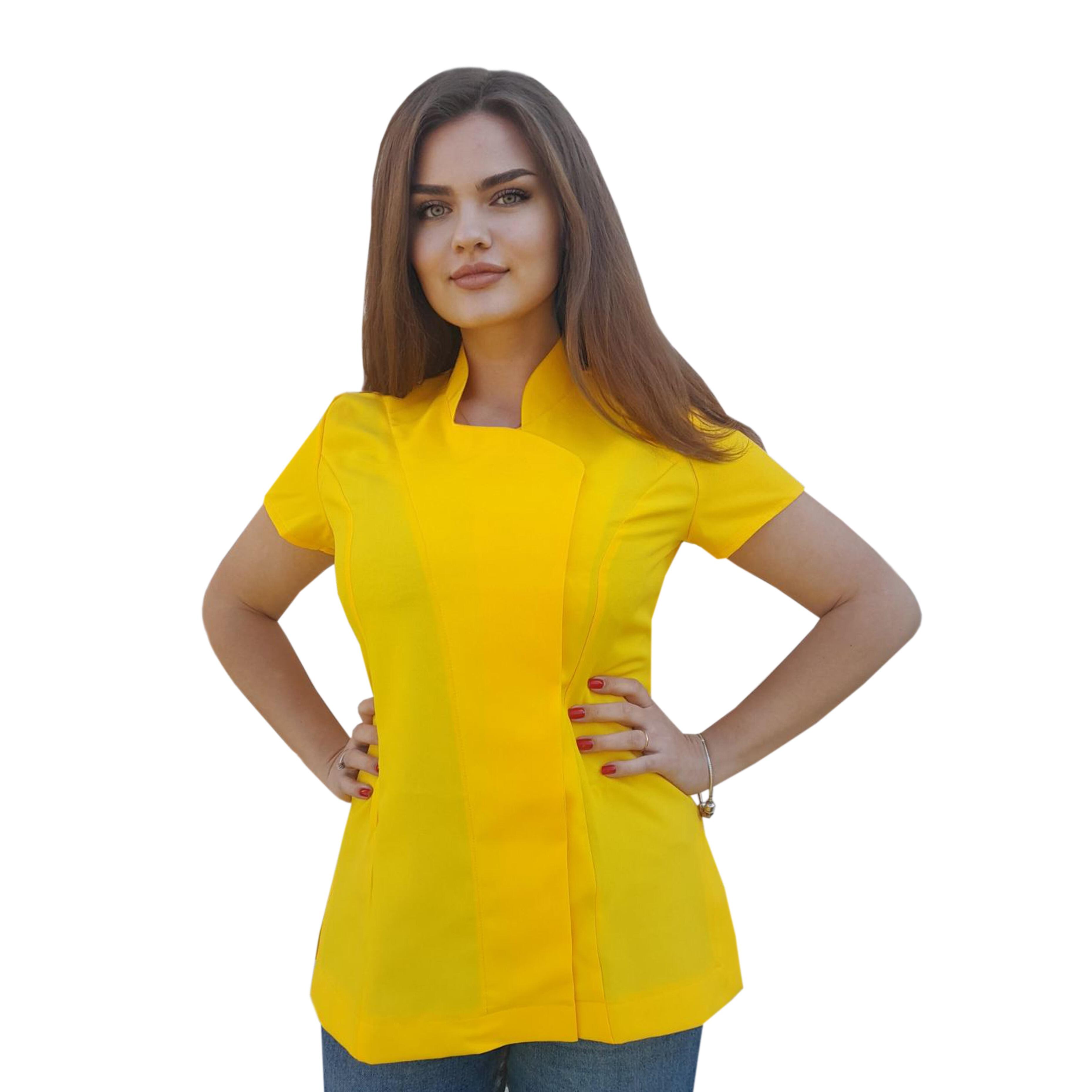 Personalised Women's Beauty Tunic Yellow