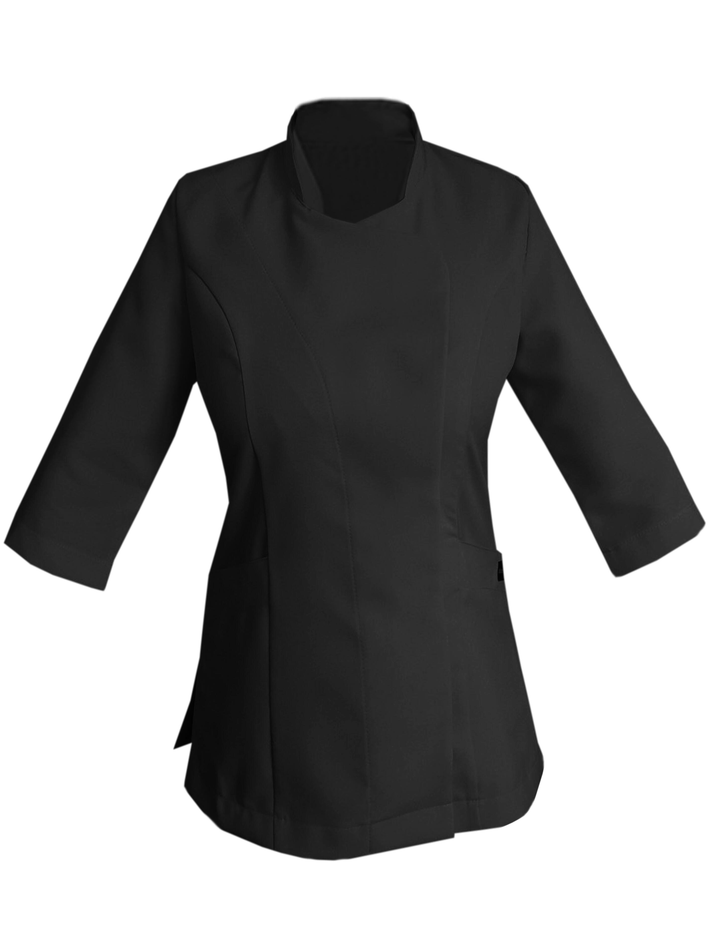 Custom Ladies Quarter Sleeve Beauty Tunic Black