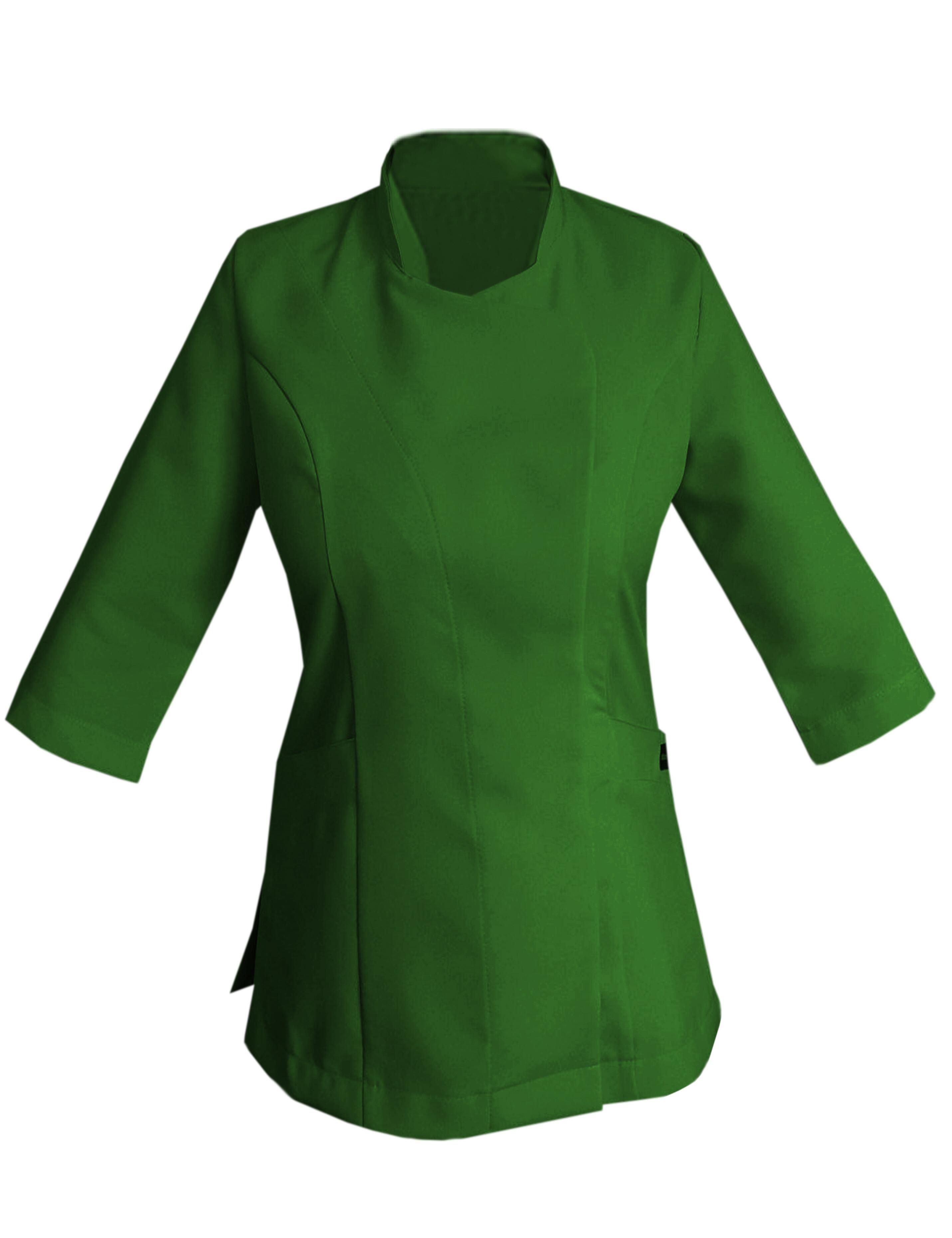 Green Custom Ladies Quarter Sleeve Beauty Tunic