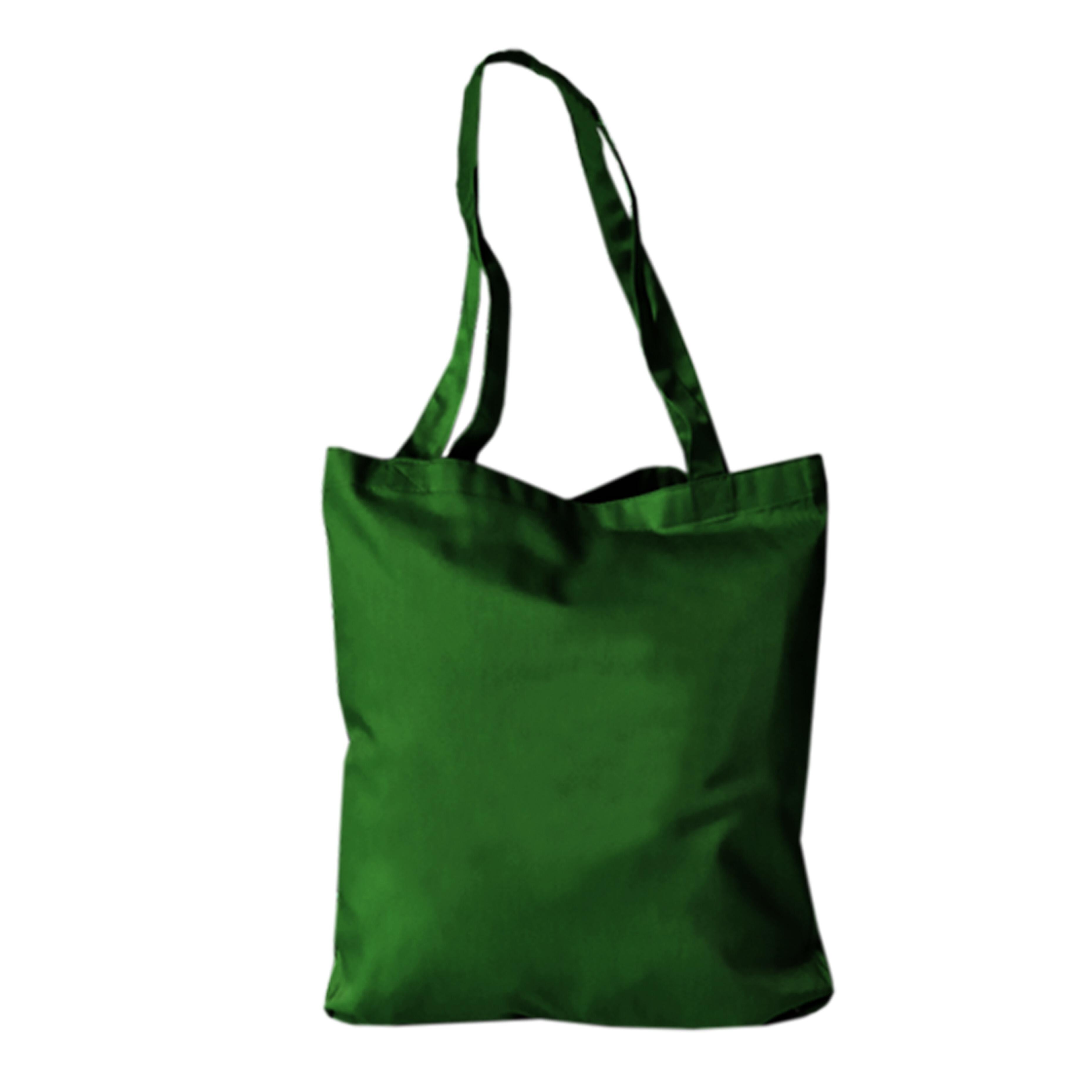 Custom Polycotton Tote bag Kelly Green