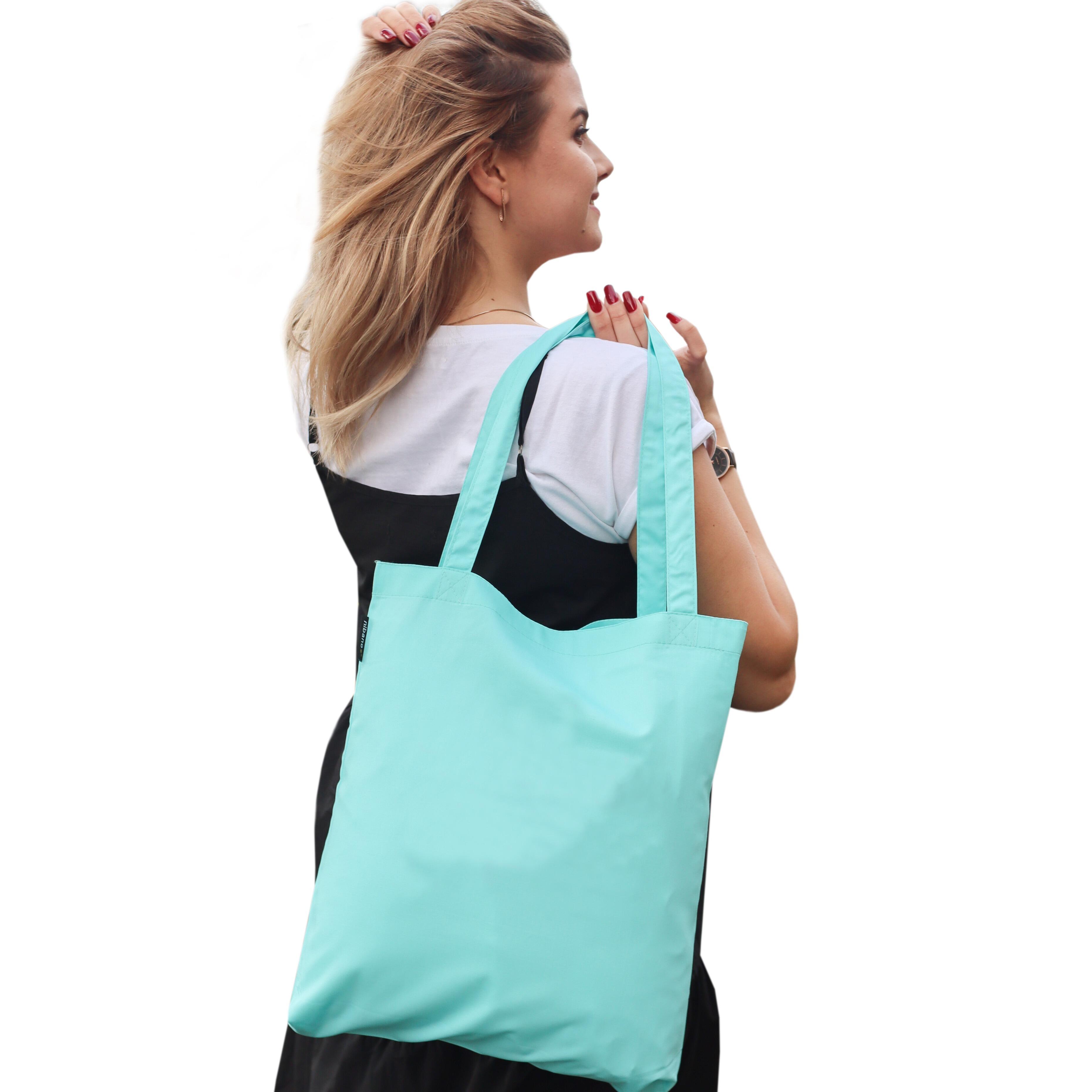 Custom Polycotton Tote bag Mint