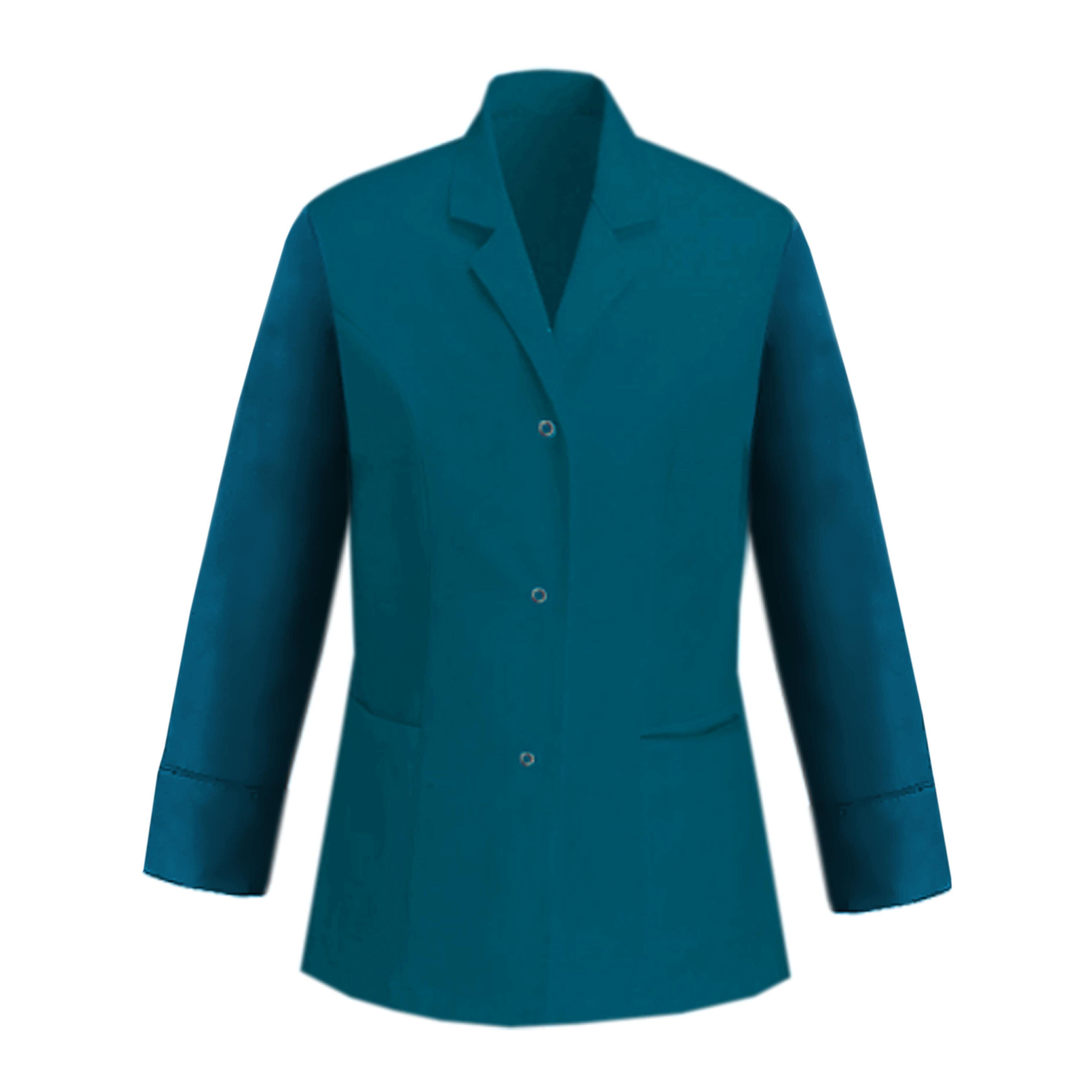 Custom Ladies Long Sleeve Healthcare Tunic with logo teal
