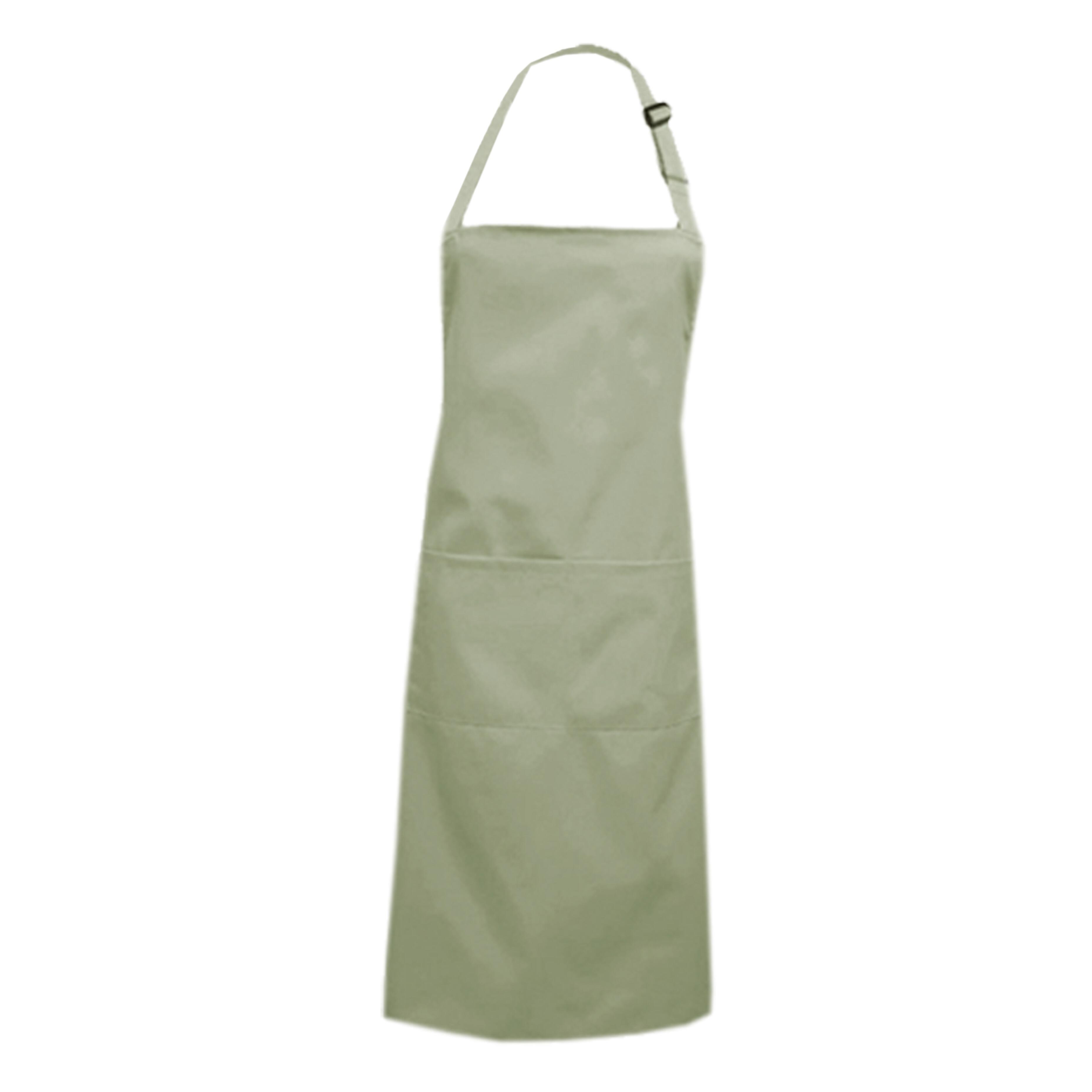 Custom Bib Apron Pockets Pistachio