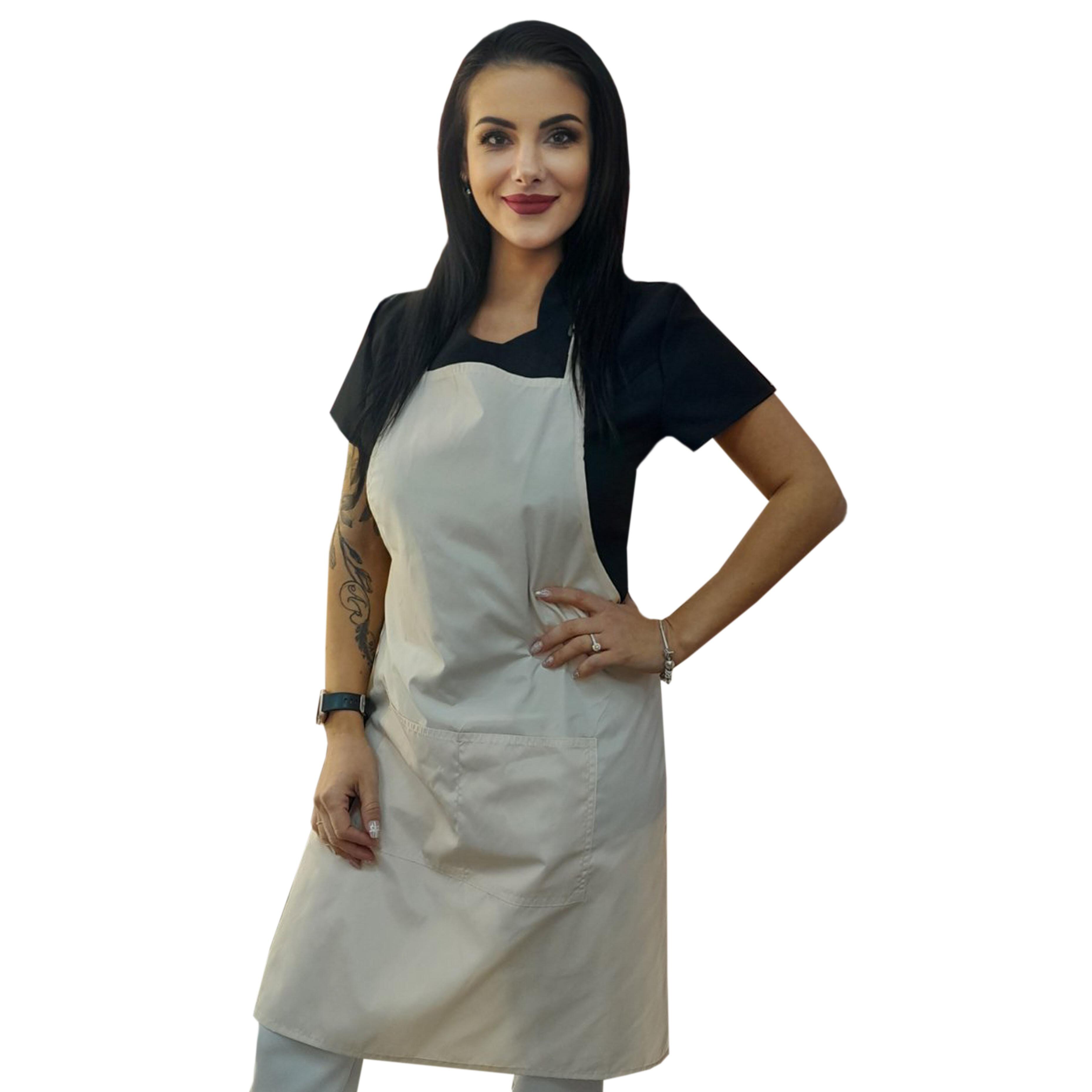 Nibano waterproof hairdressign apron Cream