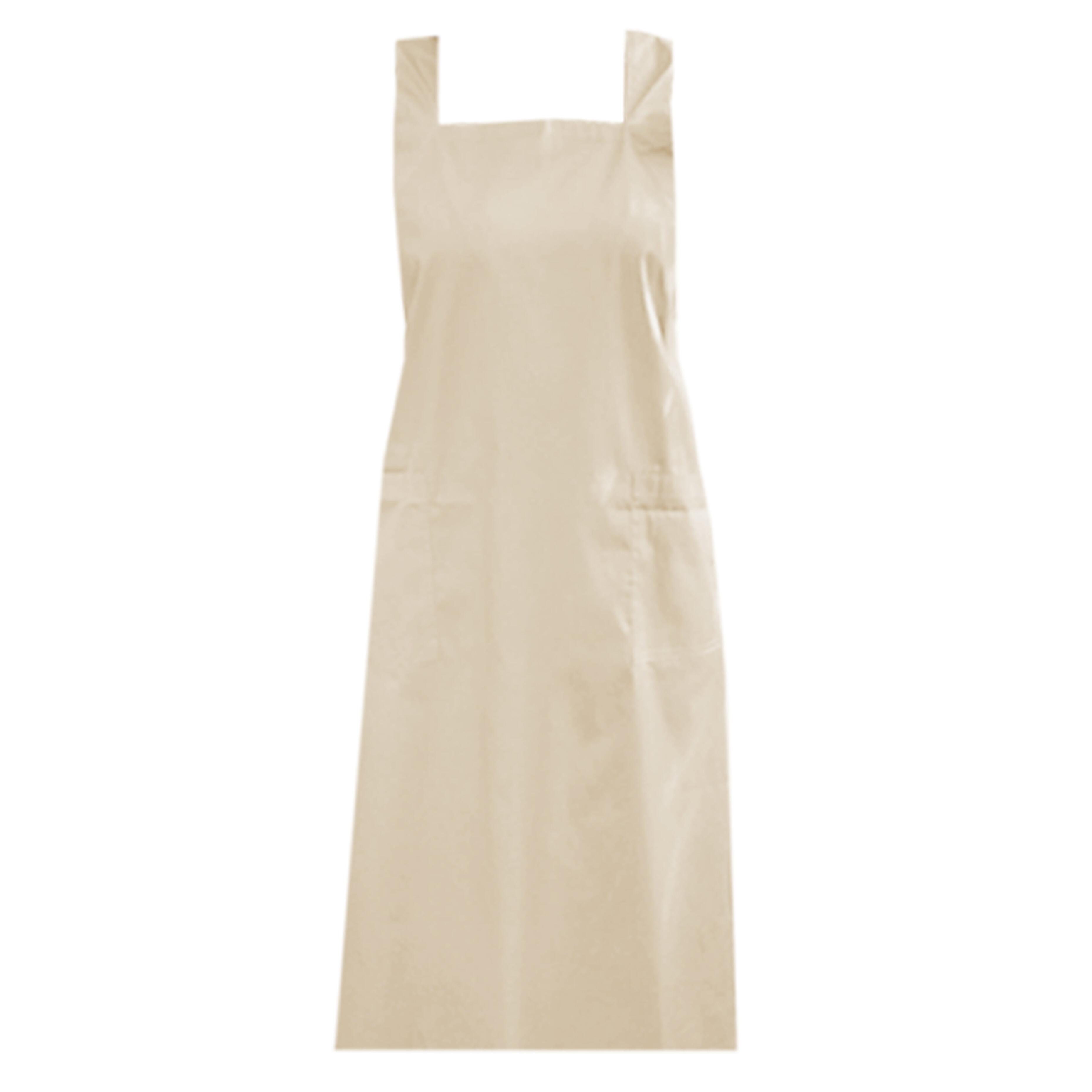 Personalised Cross Back Apron Pockets Cream