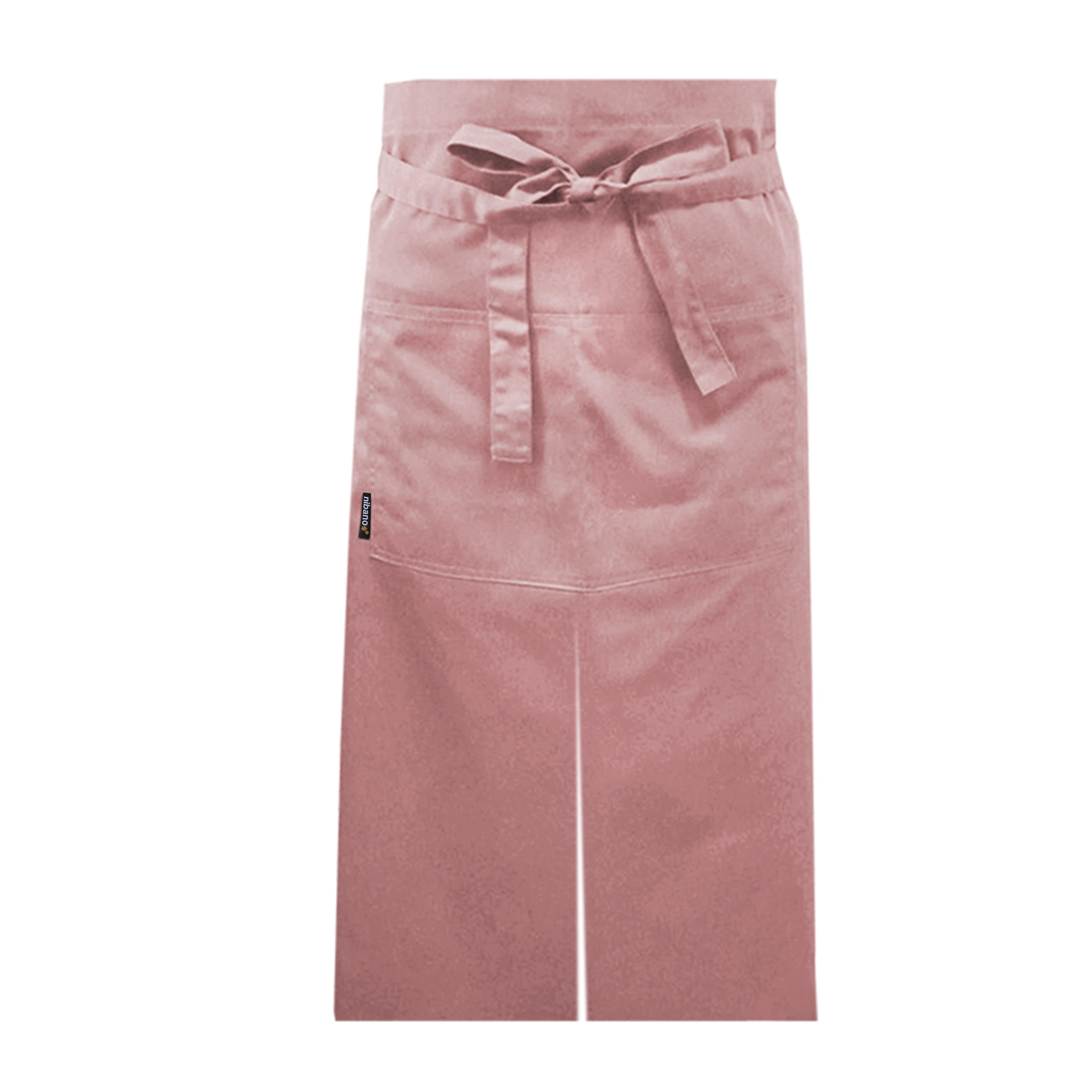 Chefs Long Waist Split Leg Apron Pockets Powder