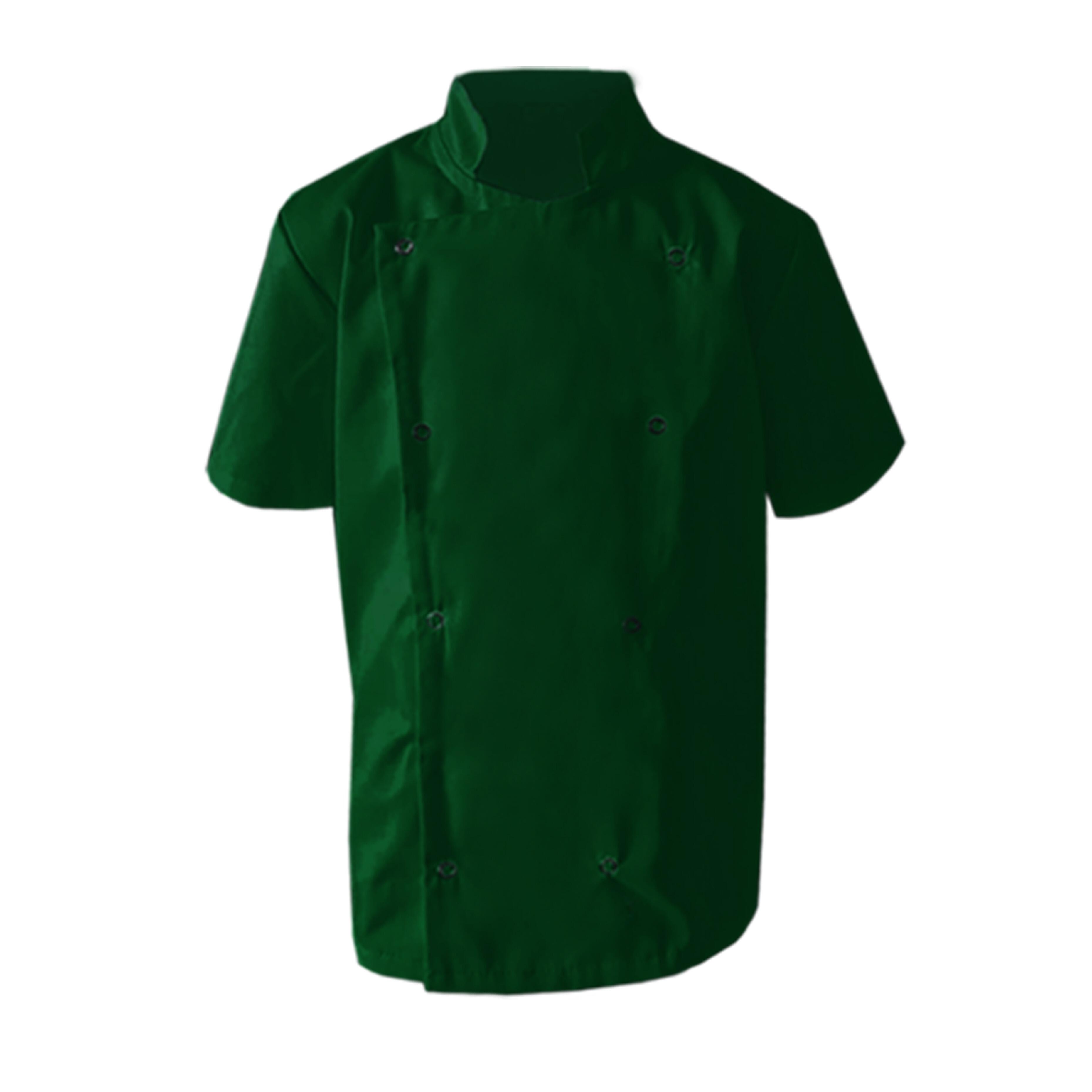 Kids Chef's Jacket Bottle Green Short Sleeve