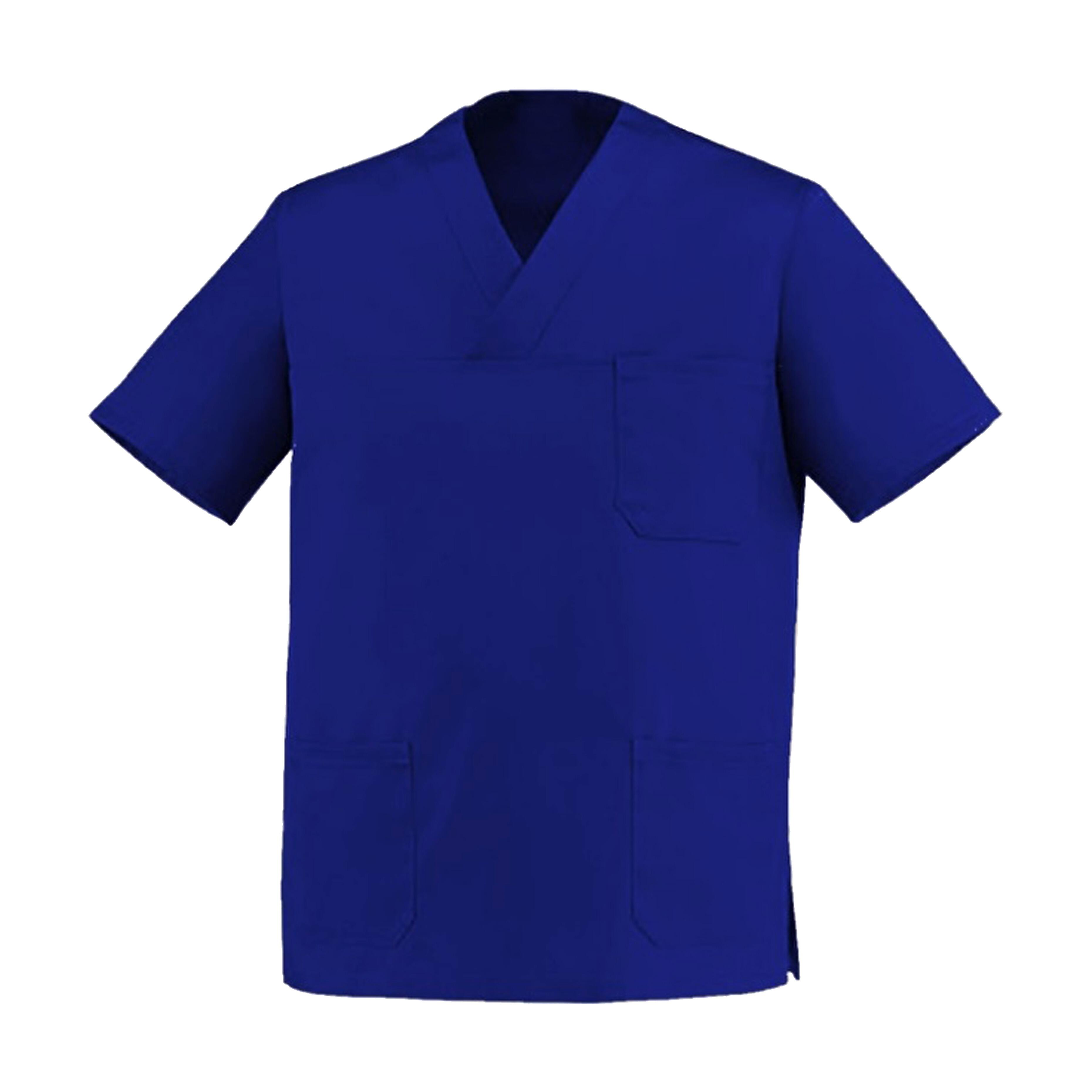 Printed Healtcare Scrub Royal Blue