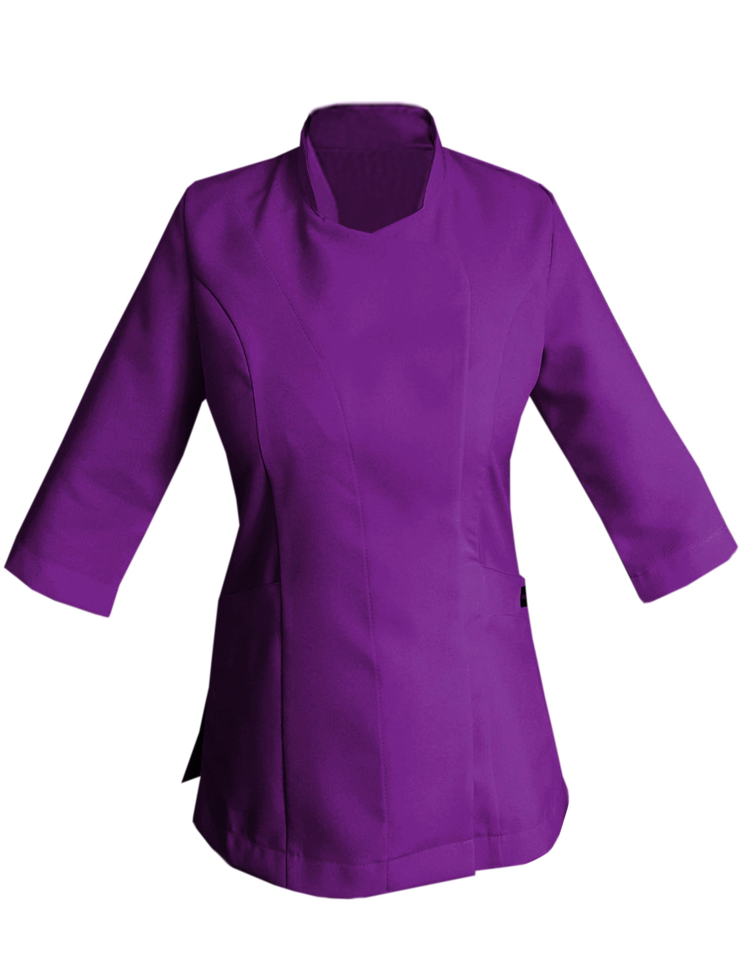 Custom Ladies Quarter Sleeve Beauty Tunic  Purple