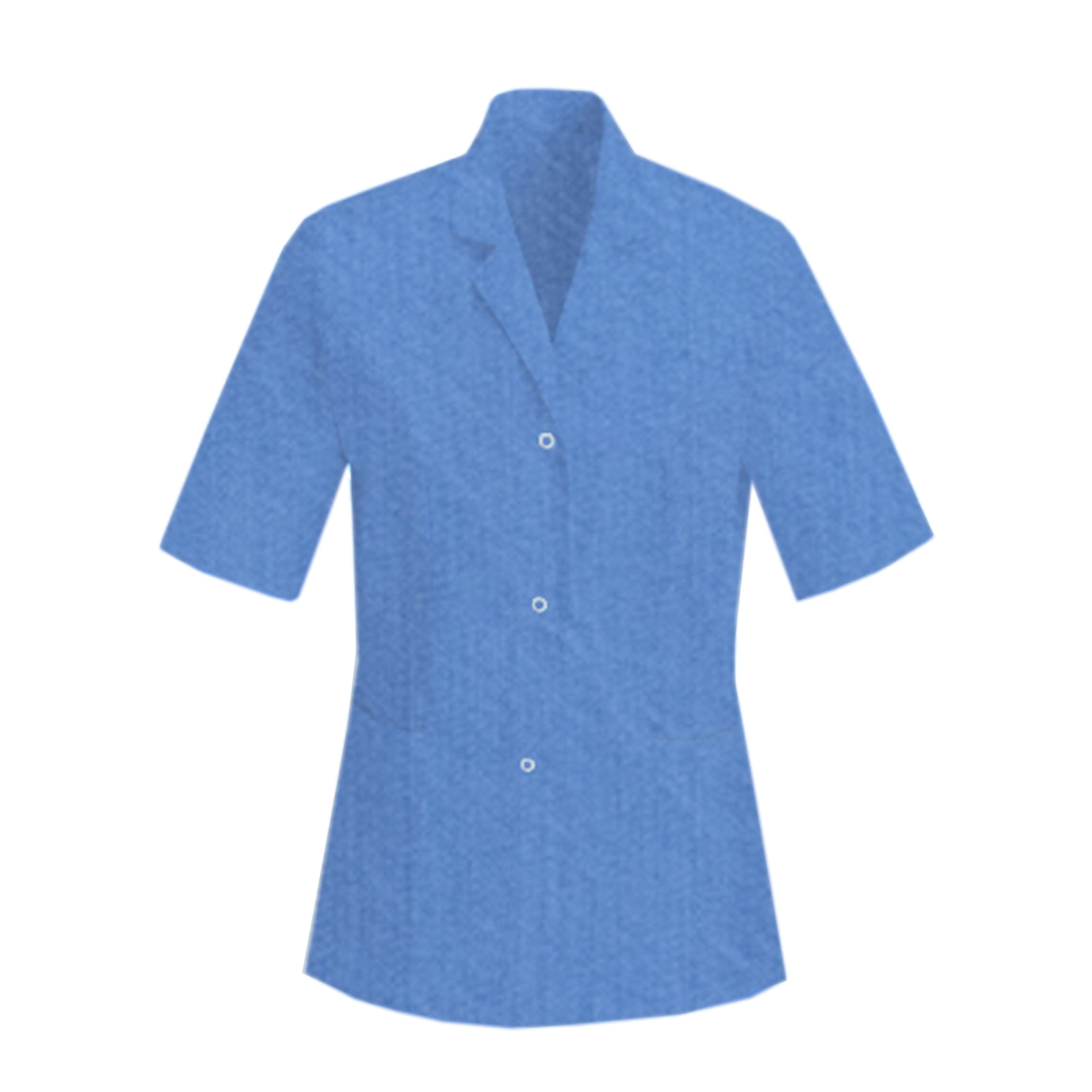 Custom Ladies Healthcare Tunic Denim Blue