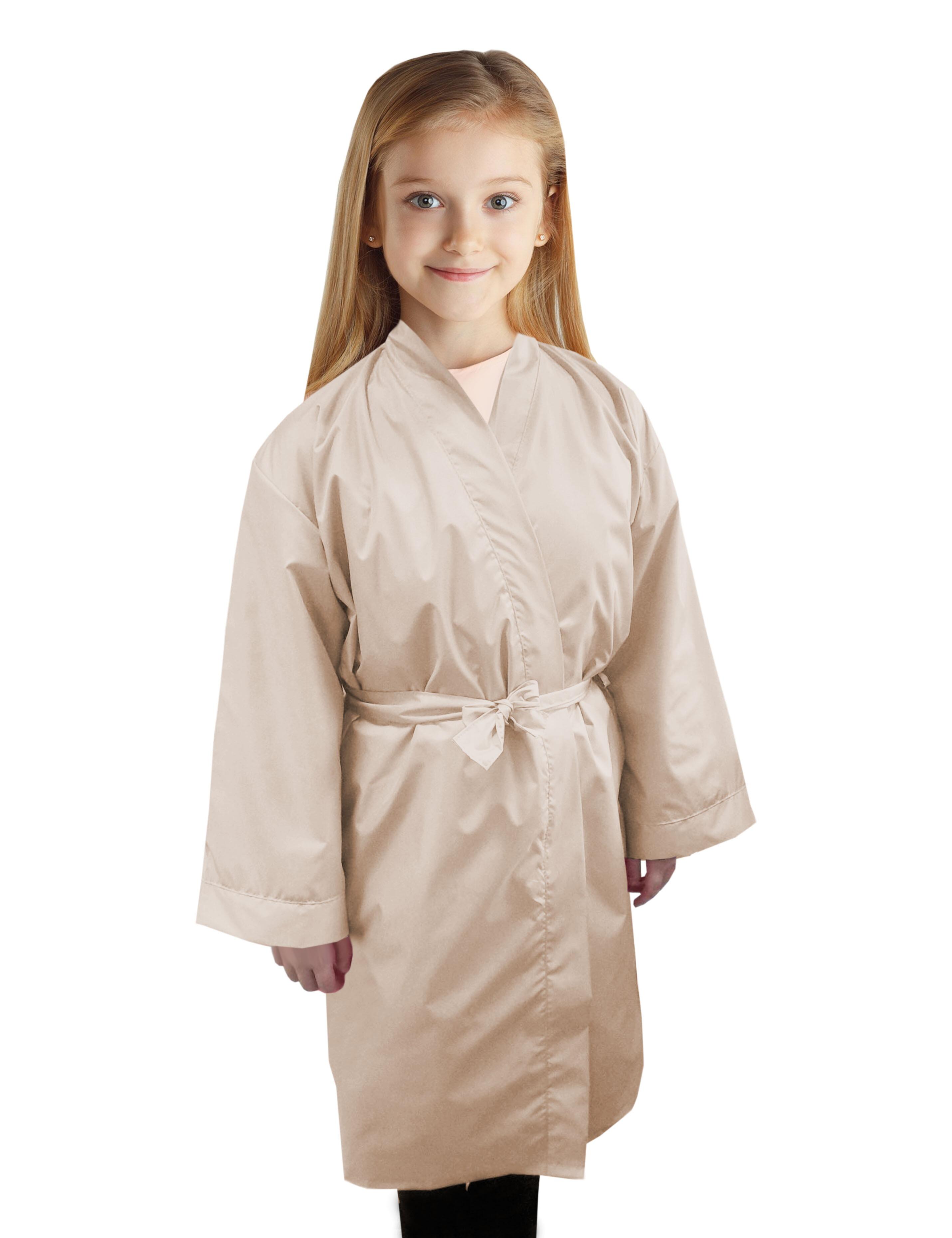 Custom Salon Kids Kimono Gown Cream
