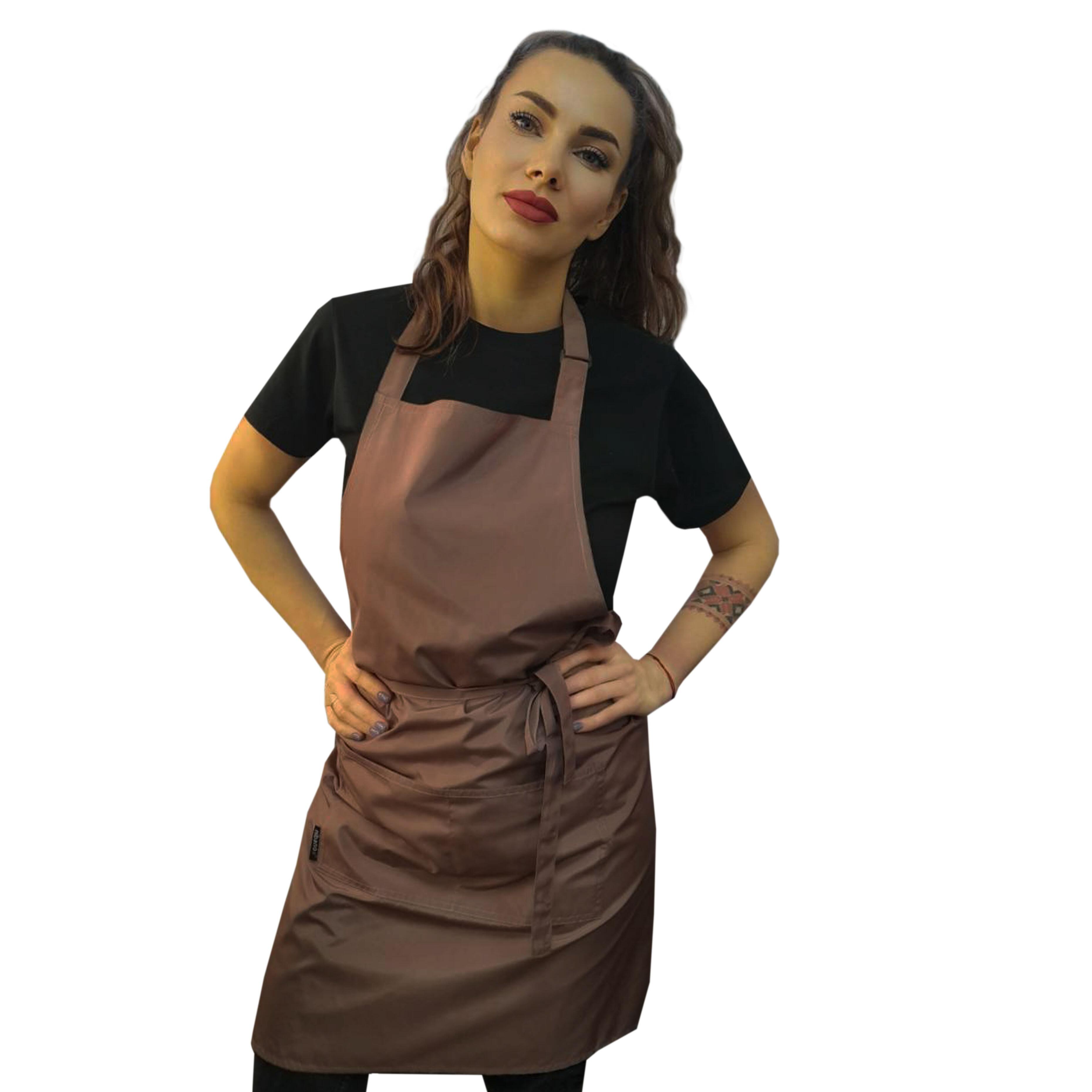 Nibano waterproof hairdressing apron coffee