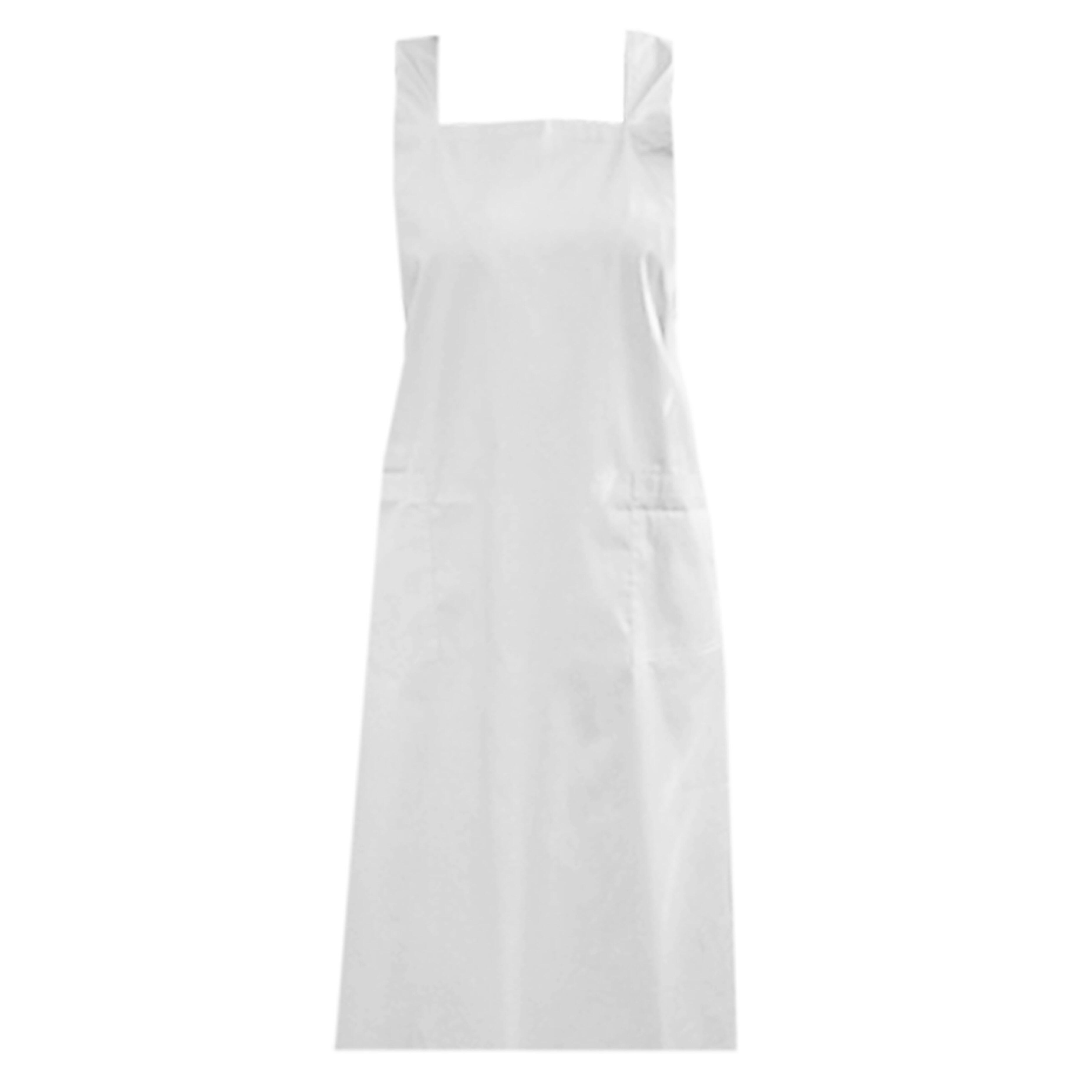 Personalised Cross Back Apron Pockets White