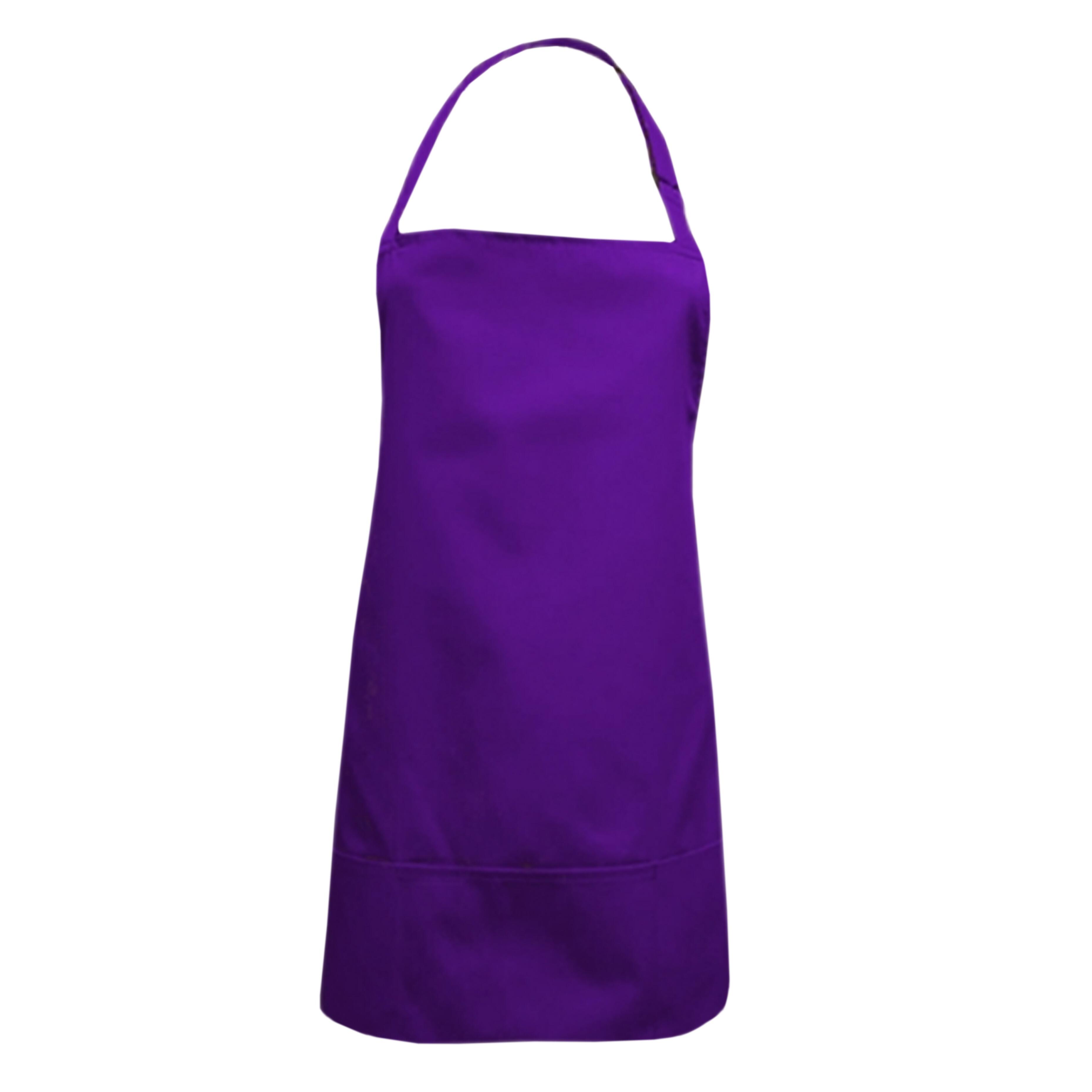 Purple Short Bib Apron
