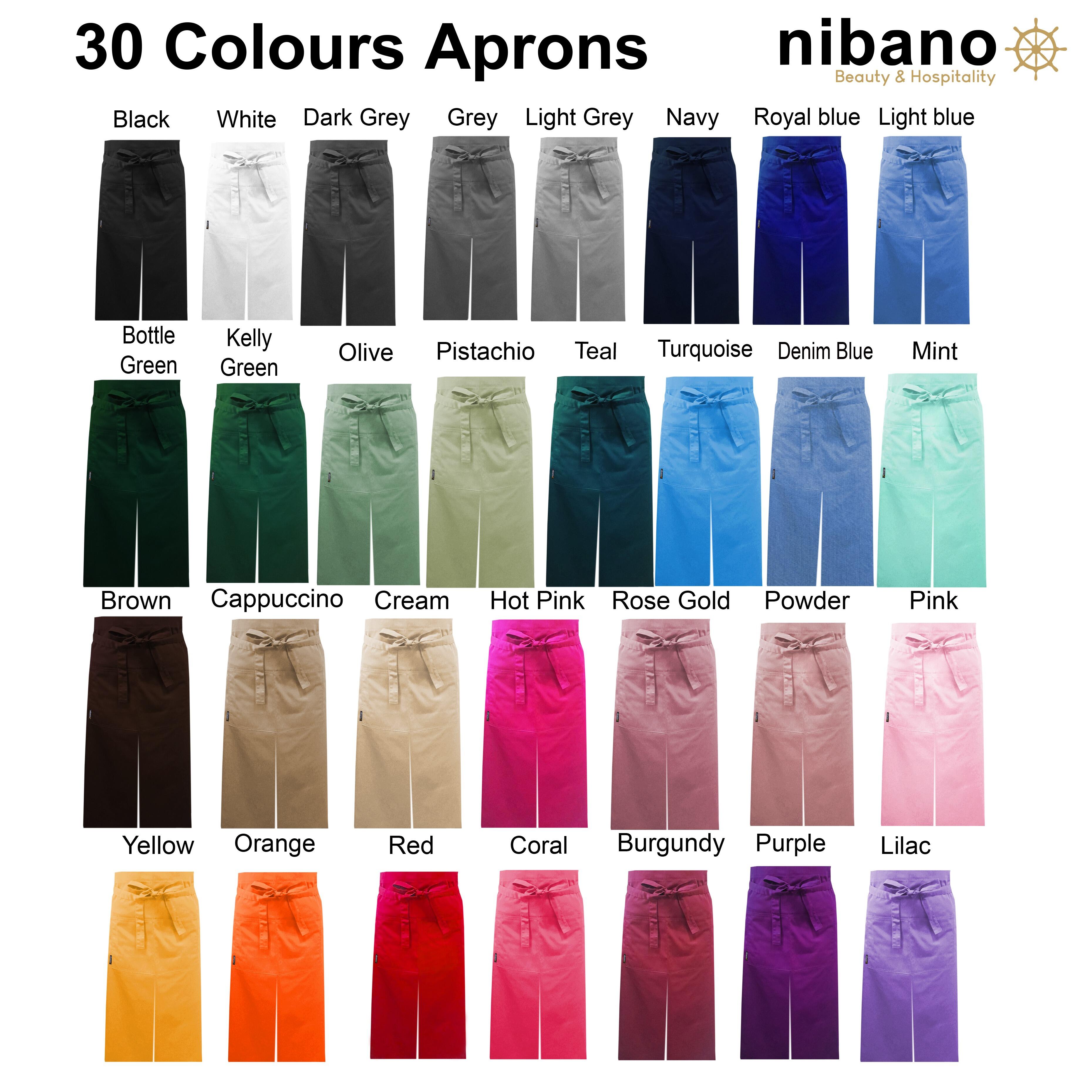Long Waist Split Leg Apron for waiters