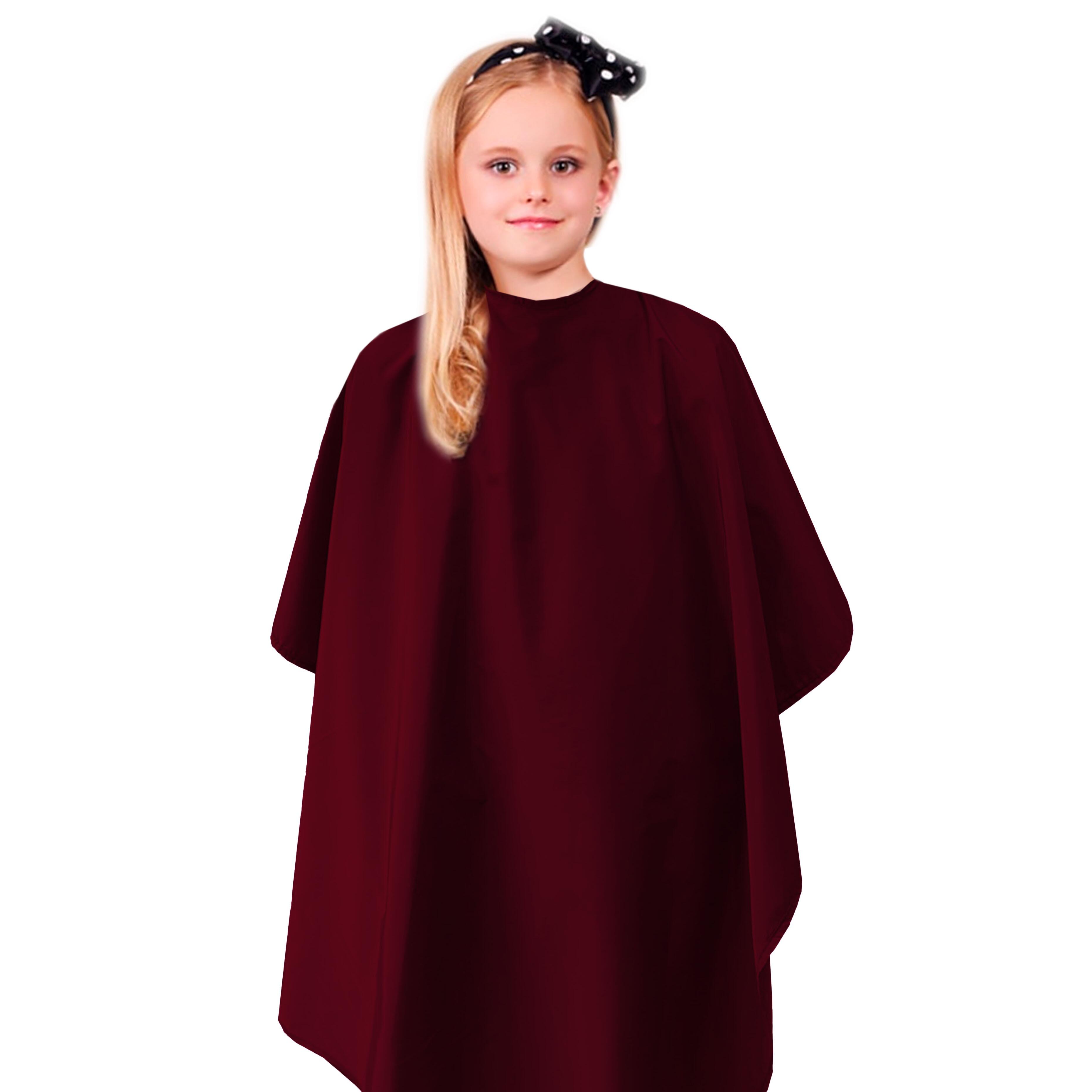 Nibano Kids Hairdressing Gown Burgundy