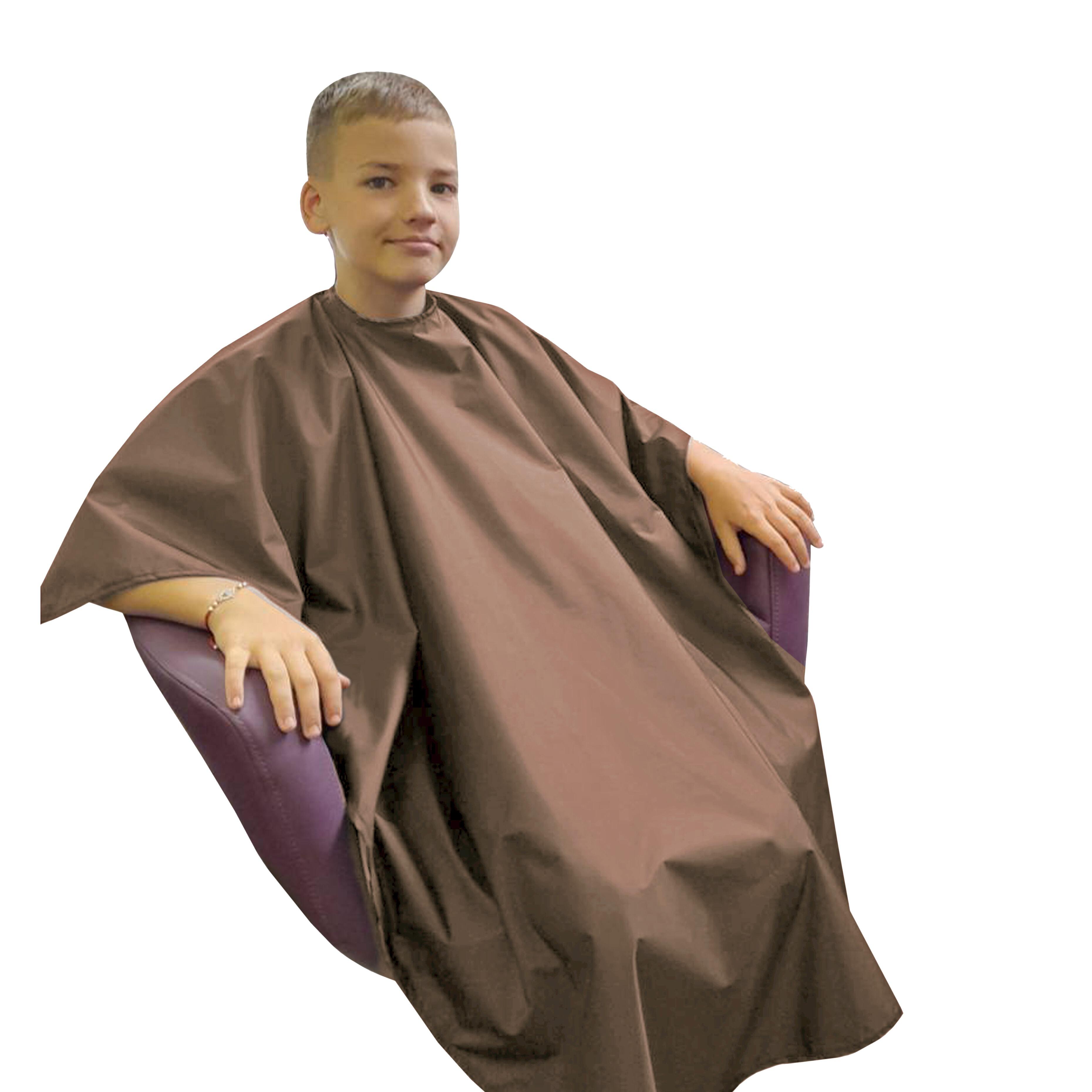 Custom Kids Hairdressing gown Coffee