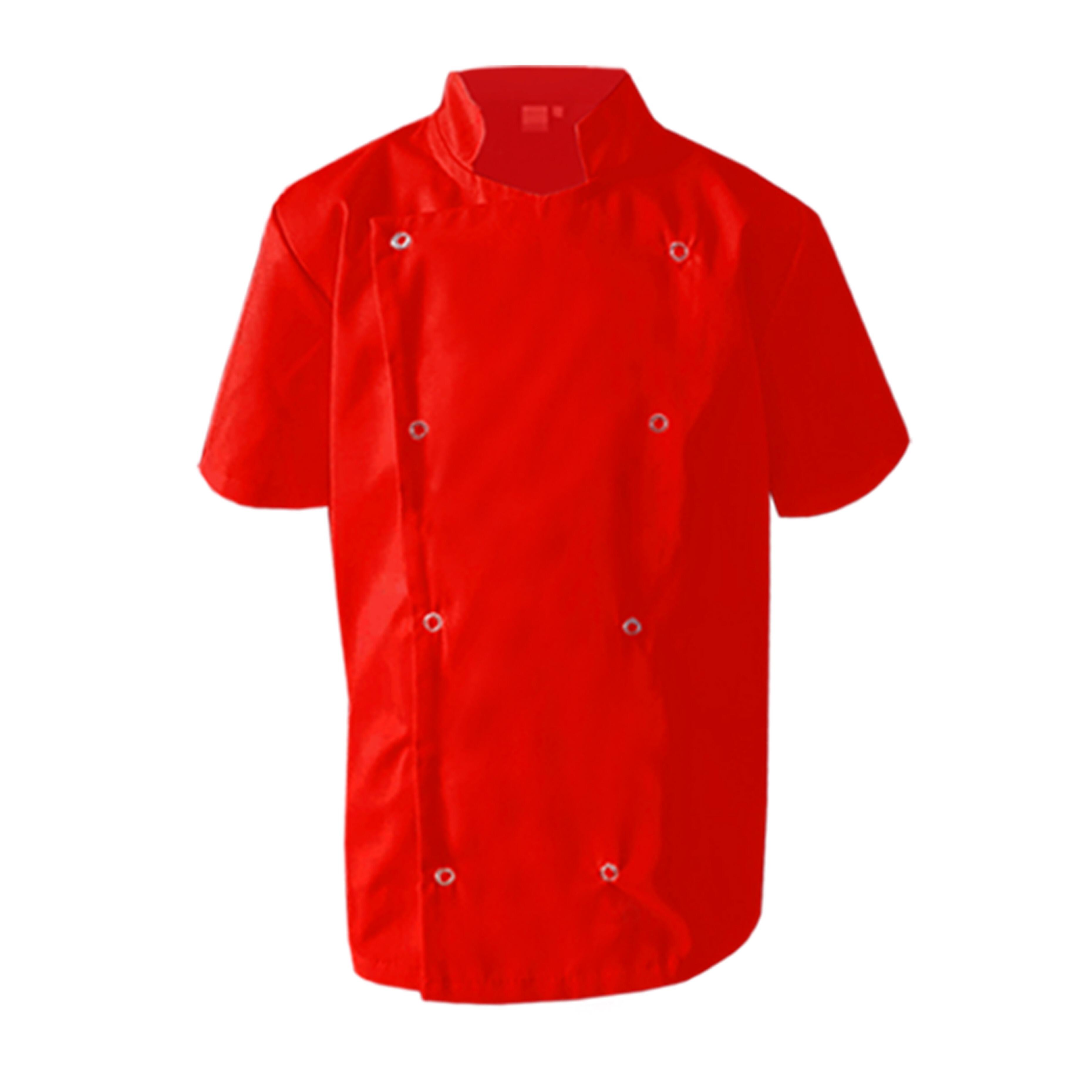 Red Kids Chef's Jacket with name