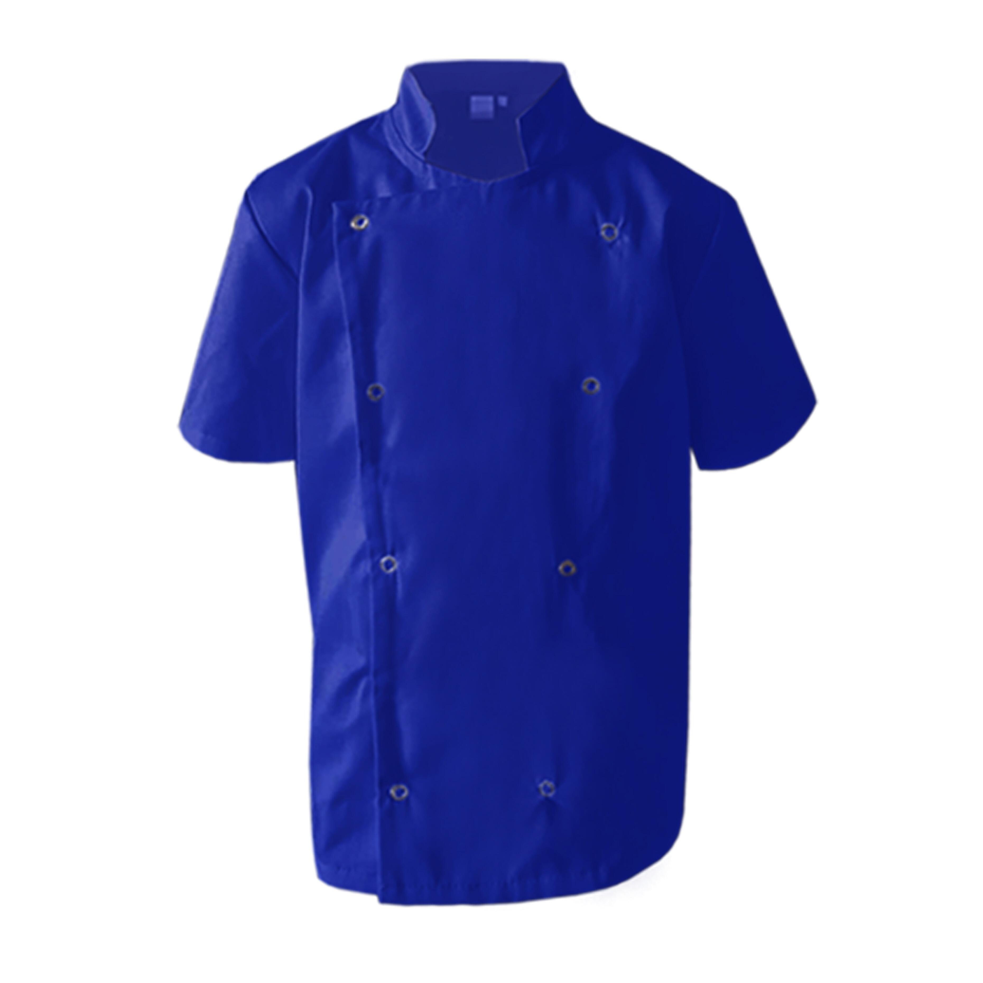 Royal Blue Kids Chef's Jacket with name