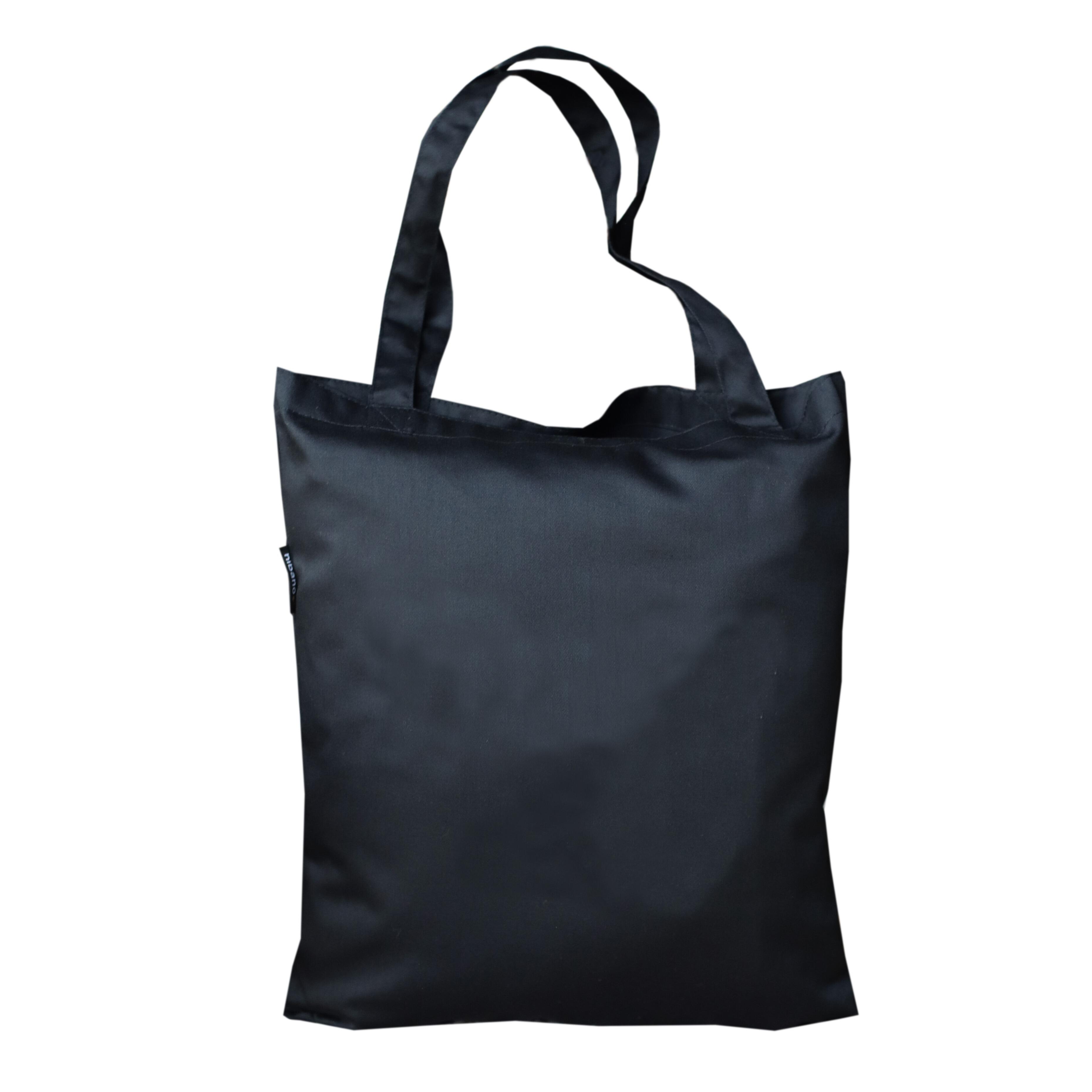Personalised Polycotton Tote bag Black