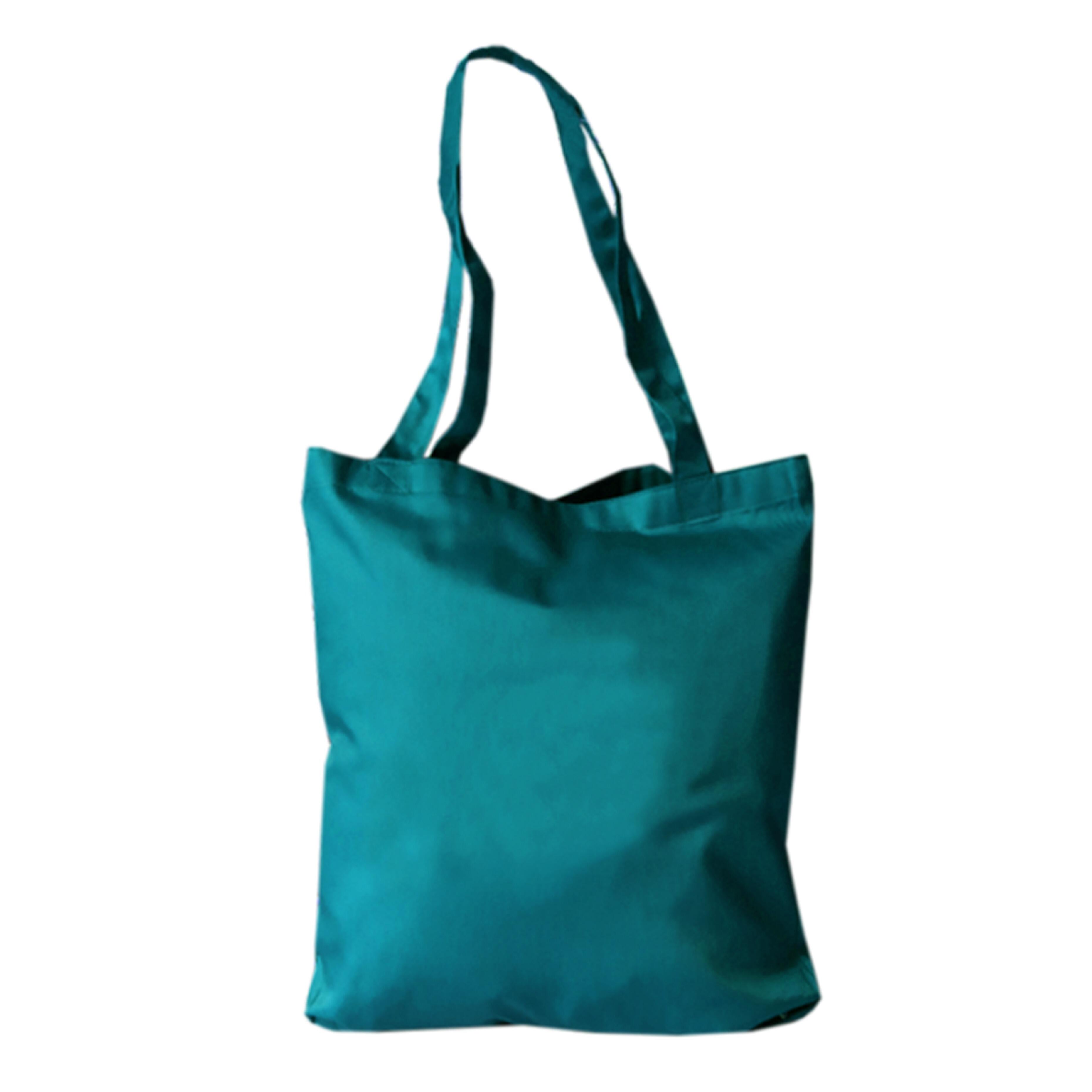 Custom Polycotton Tote bag Teal