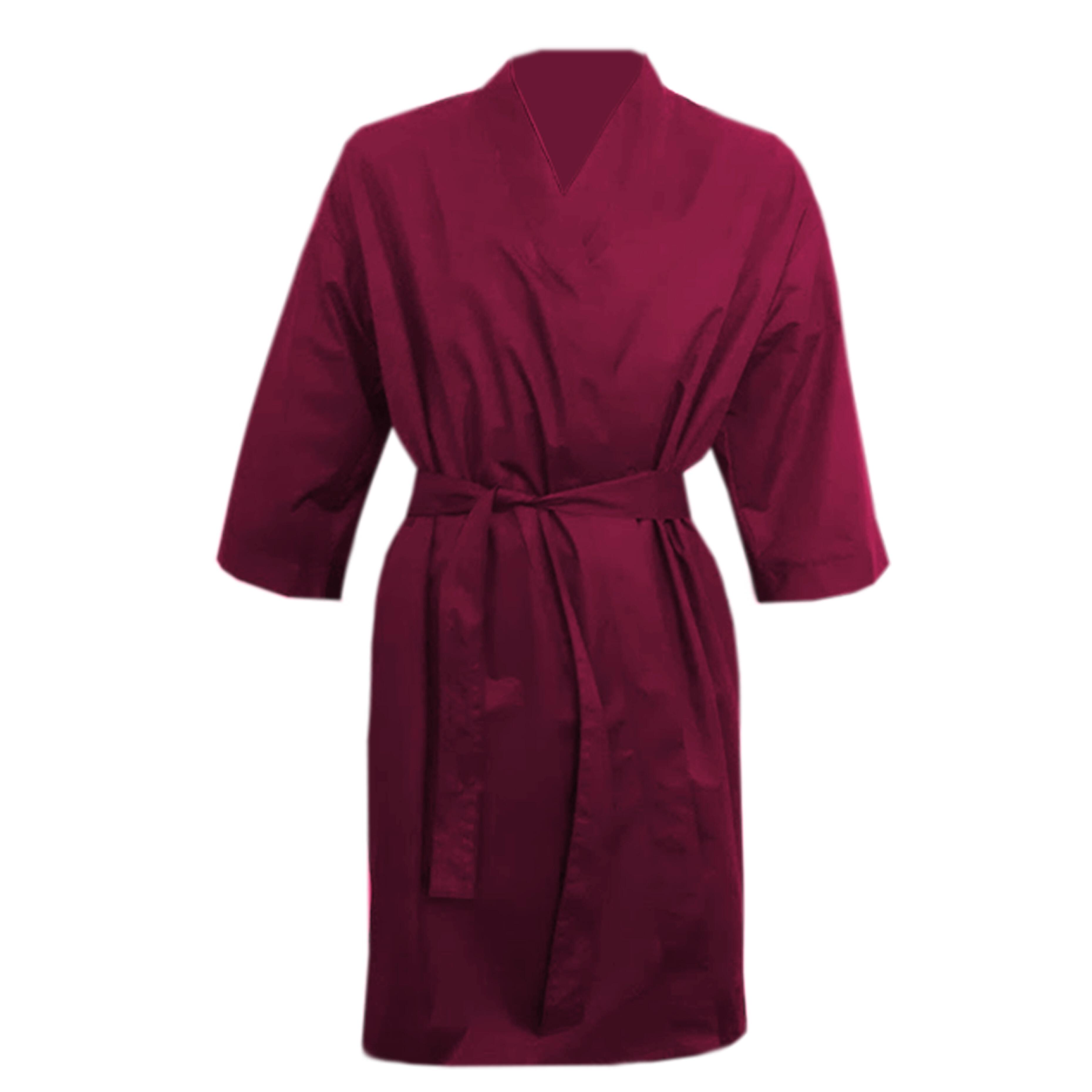 Salon Kids Kimono Gown Burgundy Nibano