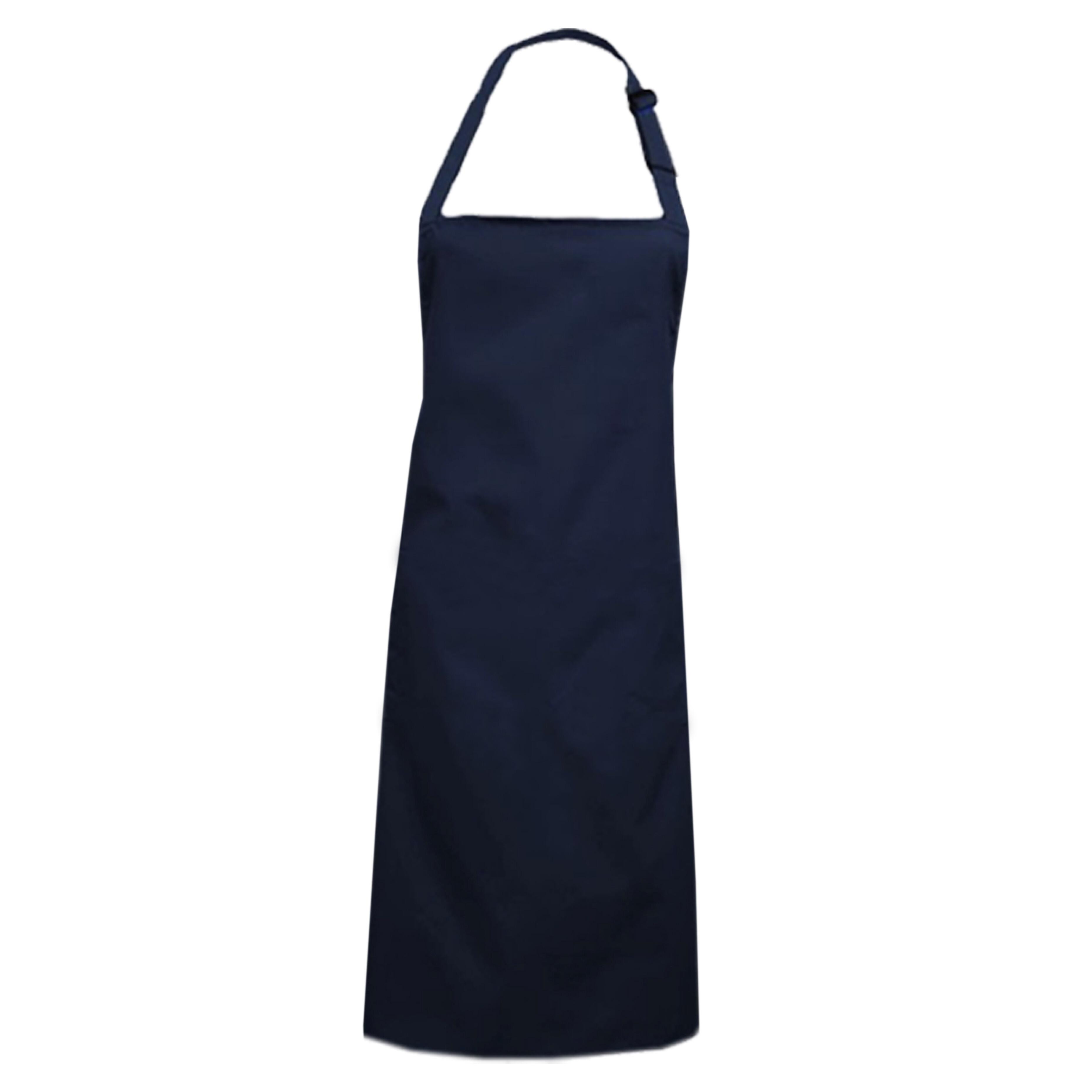Custom Bib Apron Without Pockets Navy