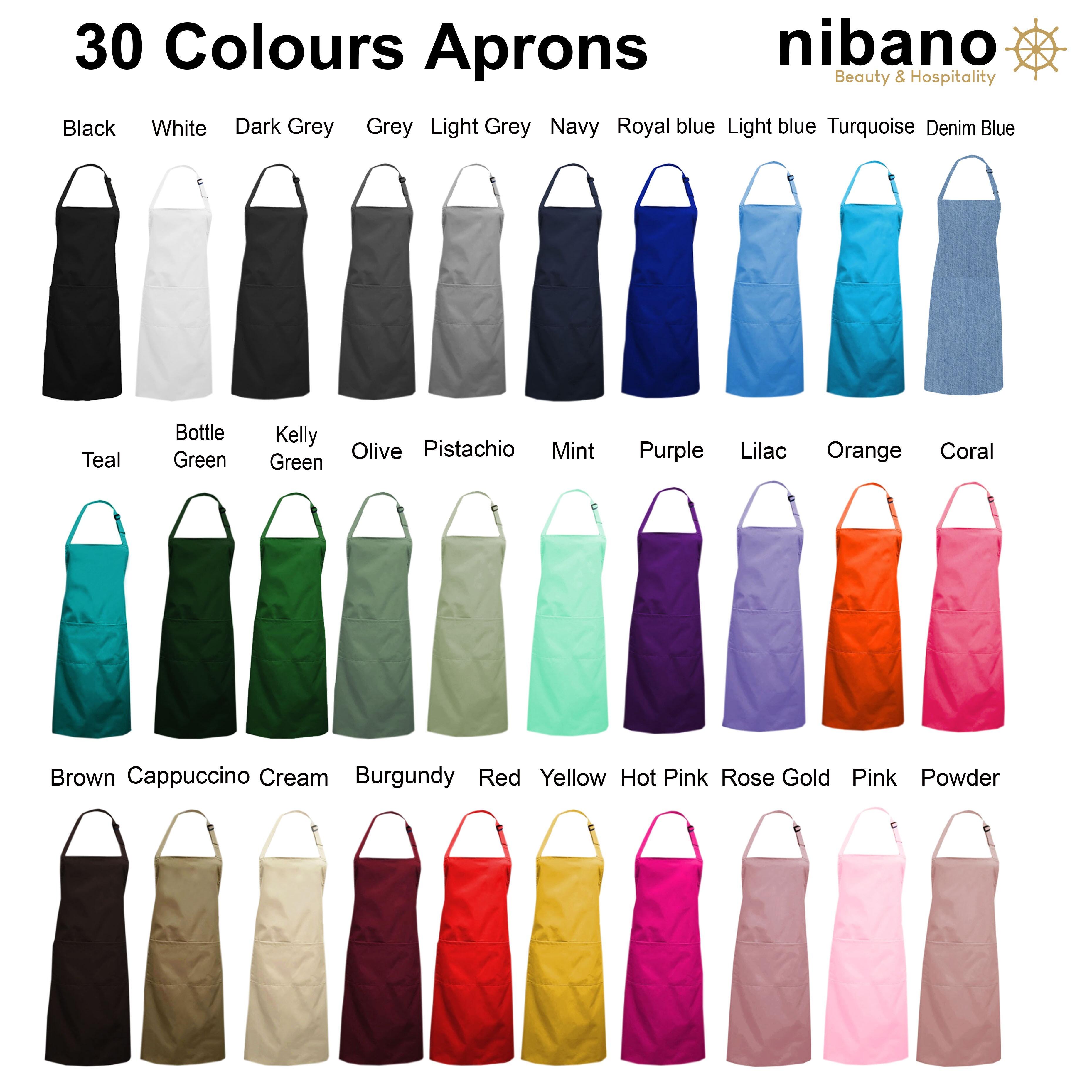 Bib Apron Without Pockets Red for cook