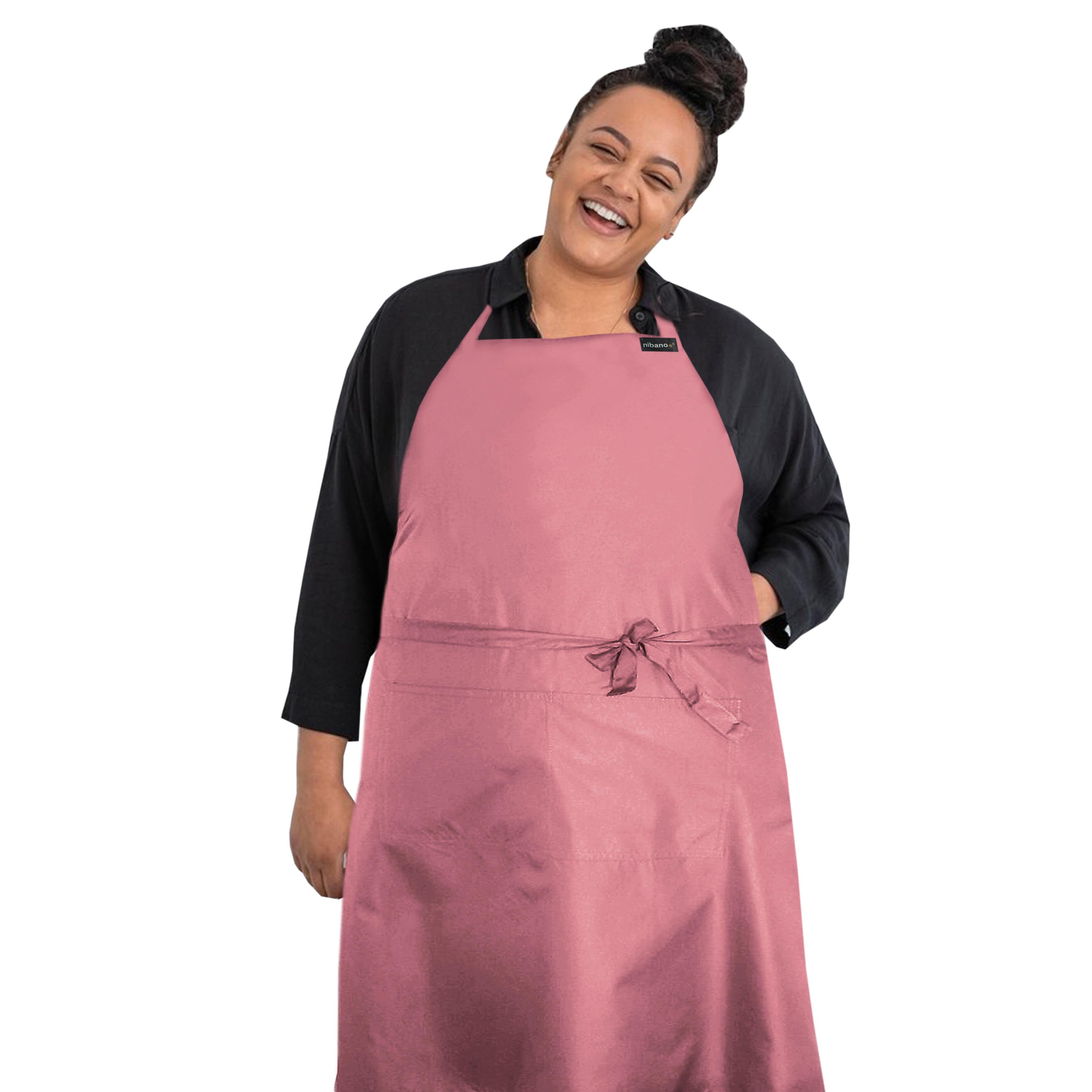 Custom Waterproof Plus Size Apron Rose Gold