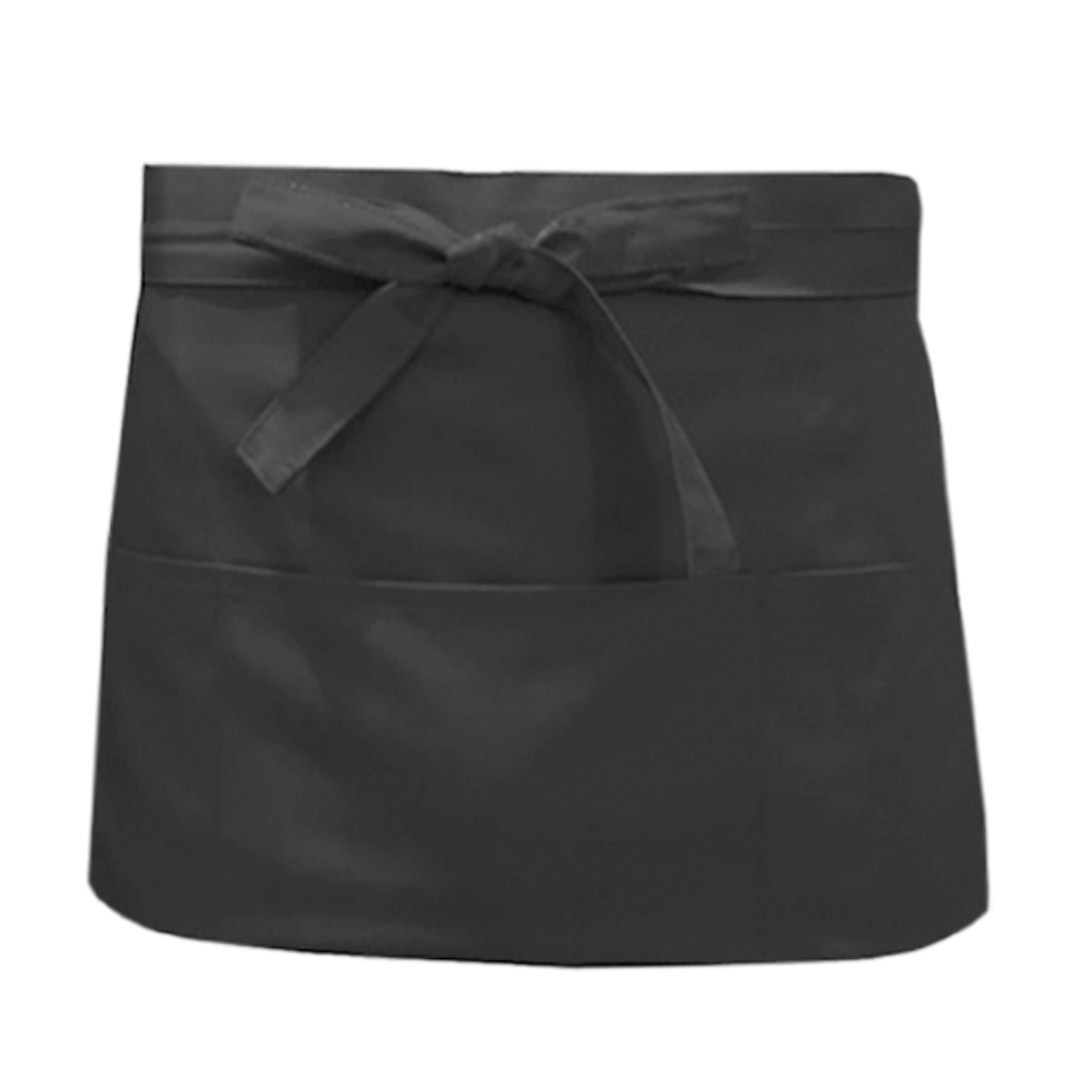 Nibano short waist apron with pockets dark grey