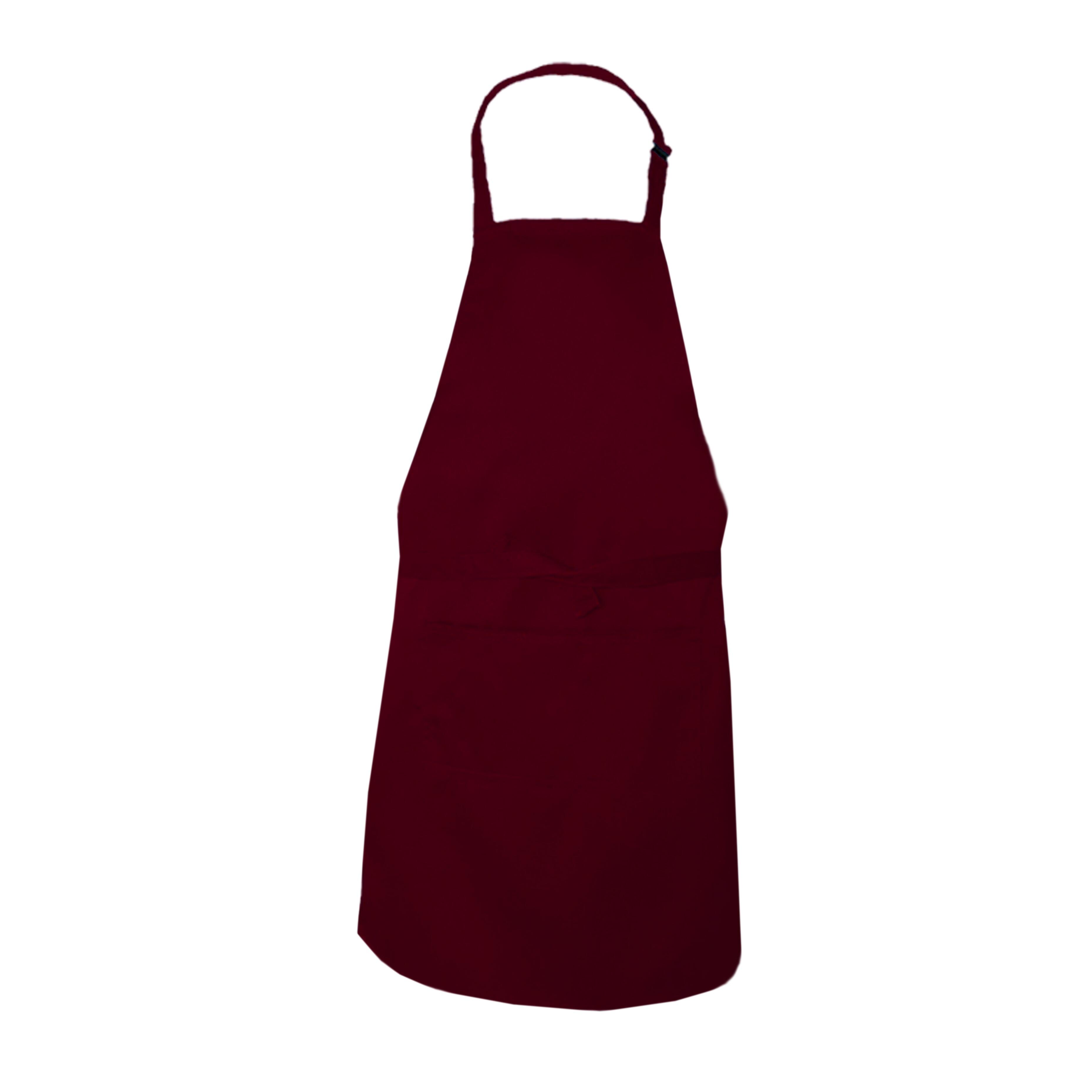 Burgundy Kids Apron with name