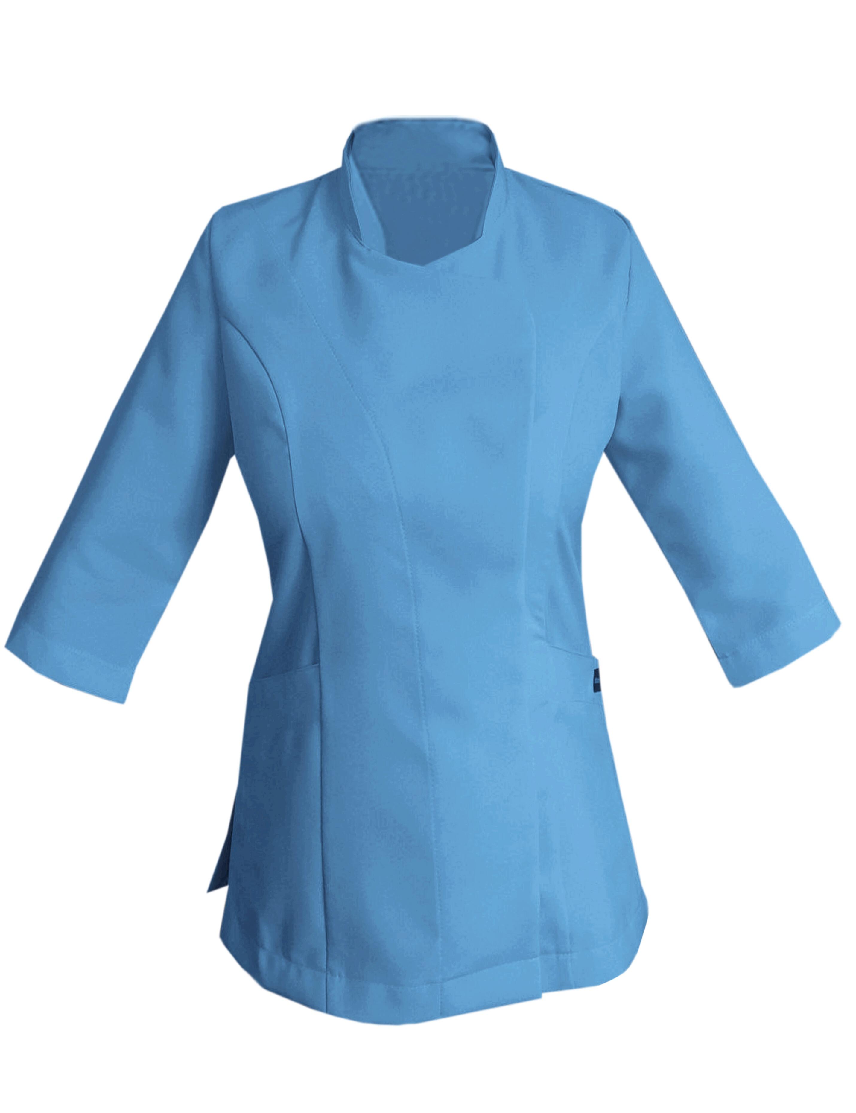 Light Blue Women's Tunics 3/4 Sleeve