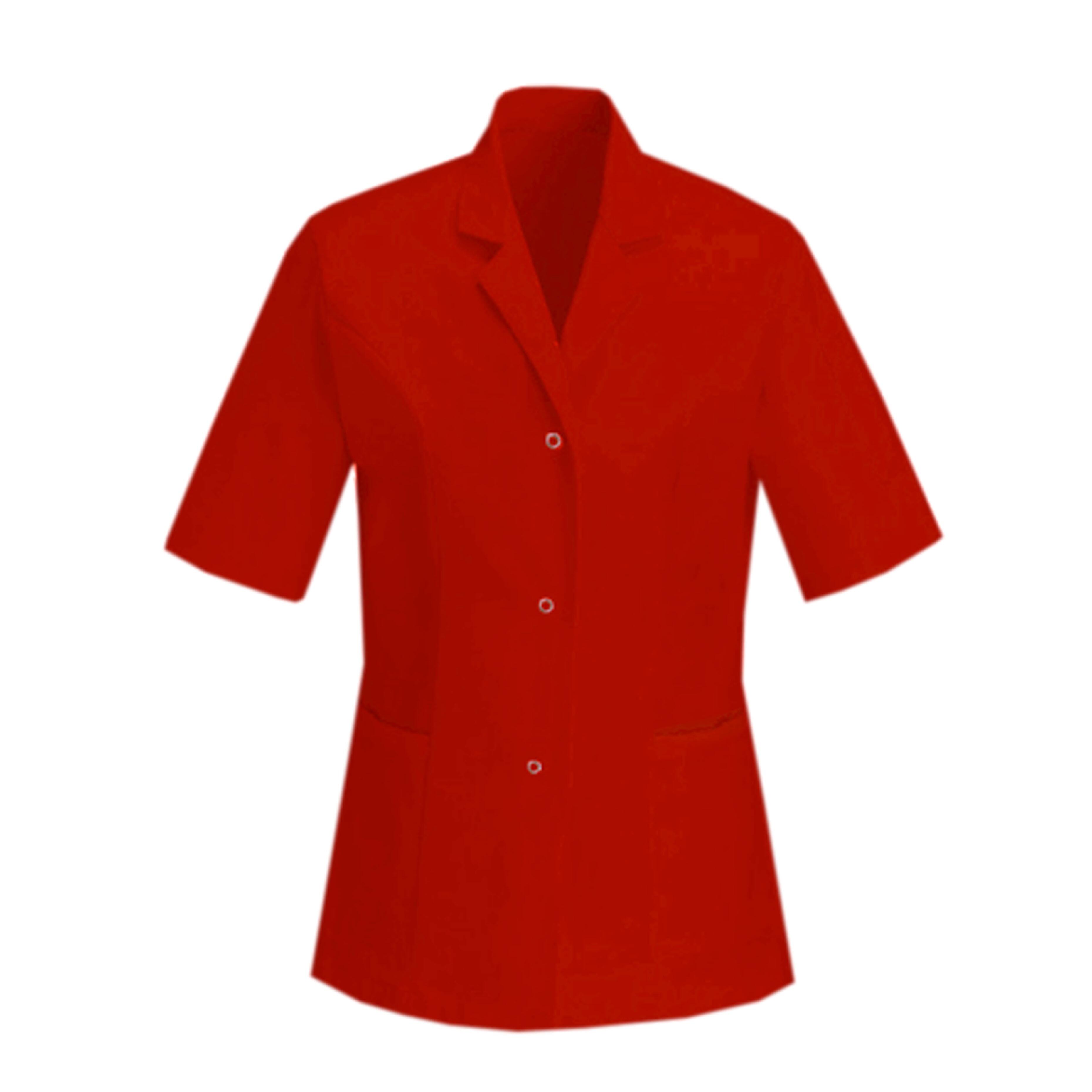 Custom Ladies Healthcare Tunic Red
