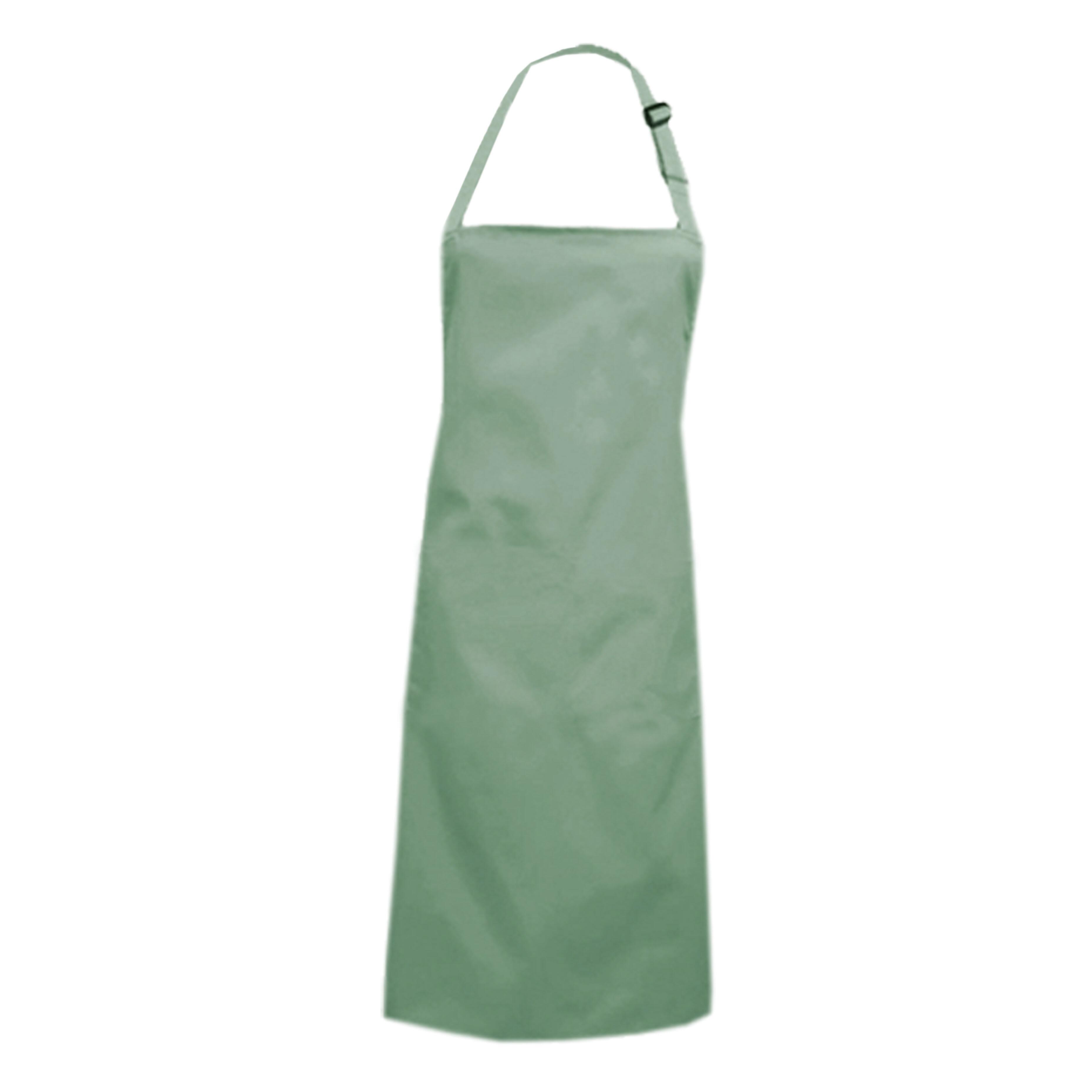 Custom Bib Apron Without Pockets Olive