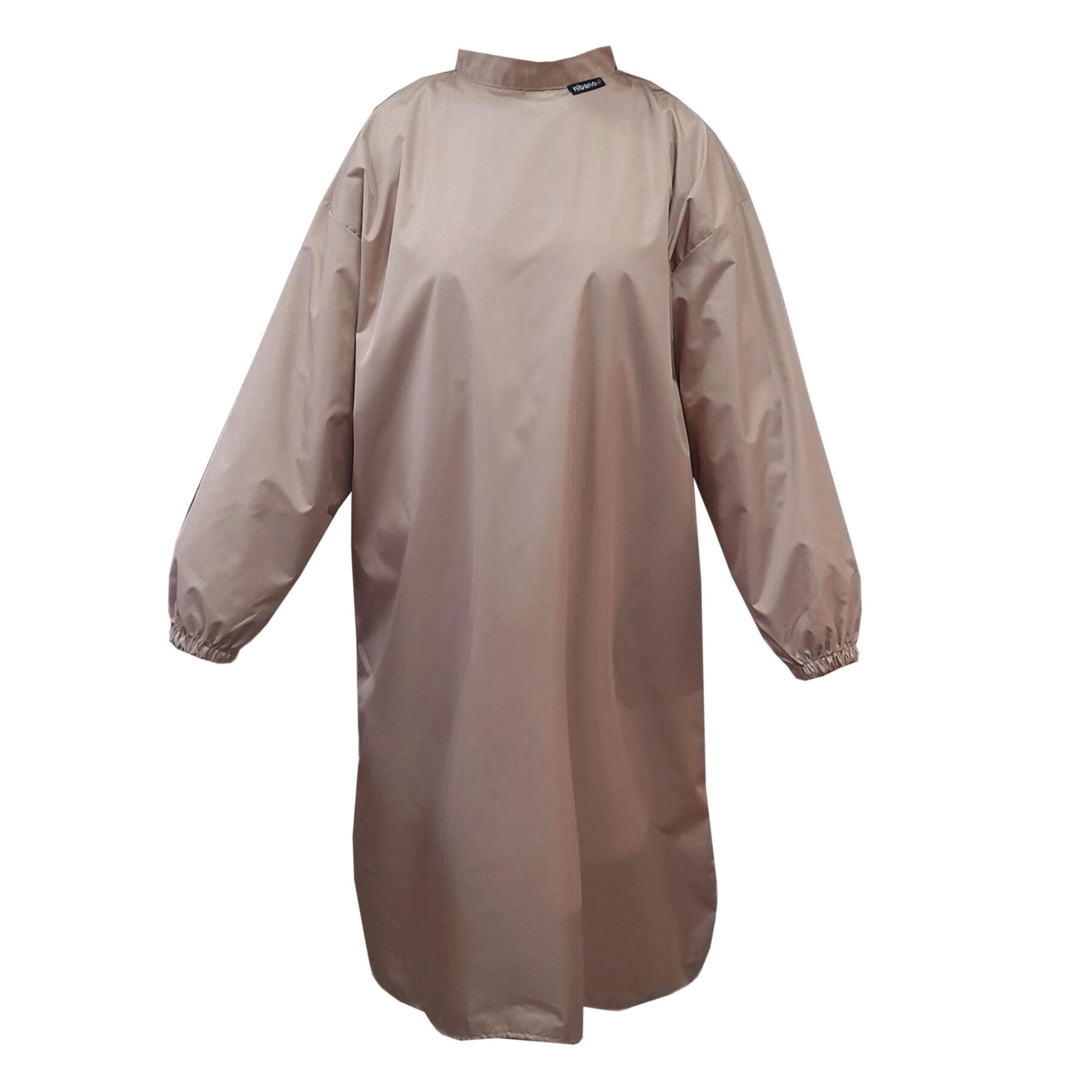 Nibano Hairdressing gown with sleeves Latte