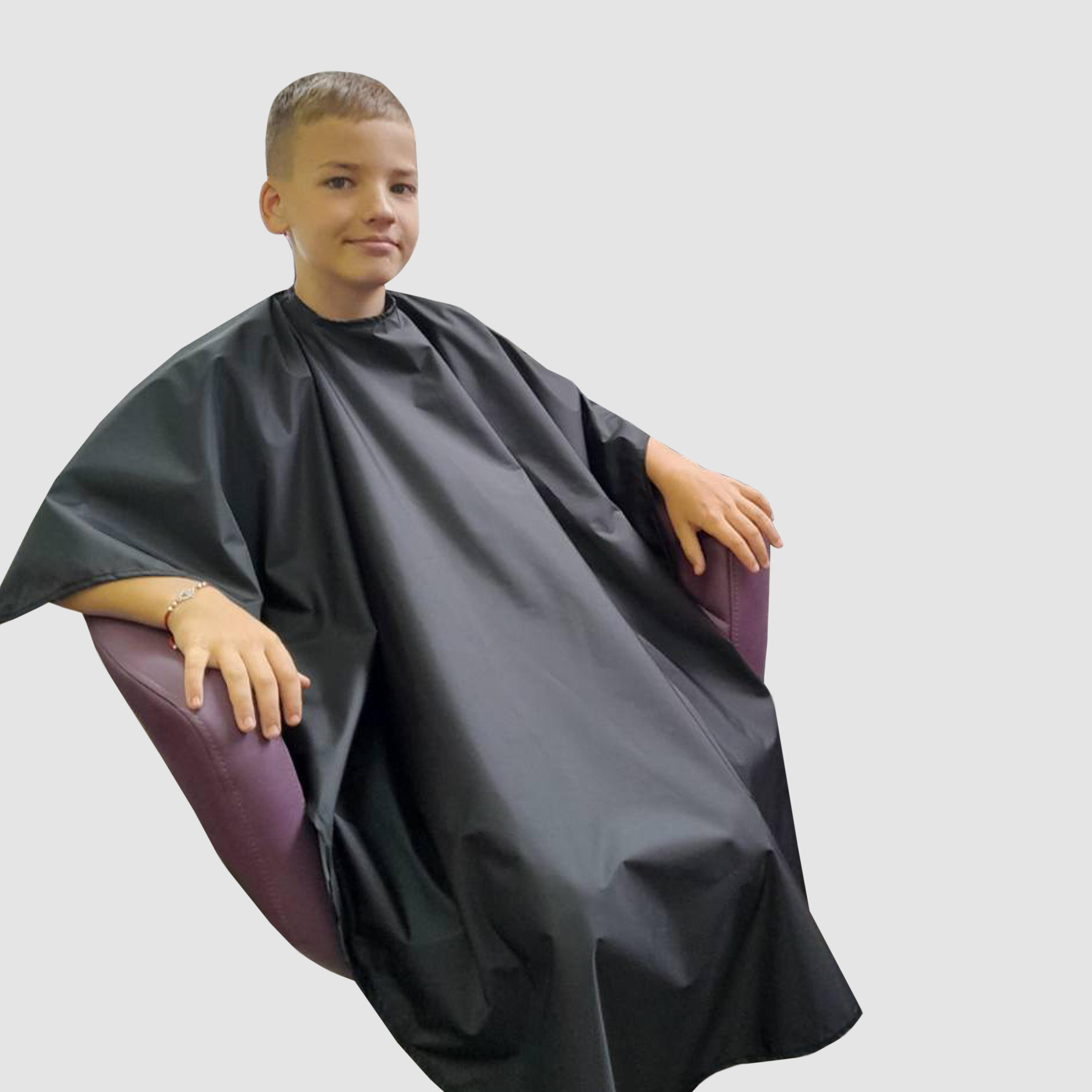 Nibano Kids Hairdressing Gown Black