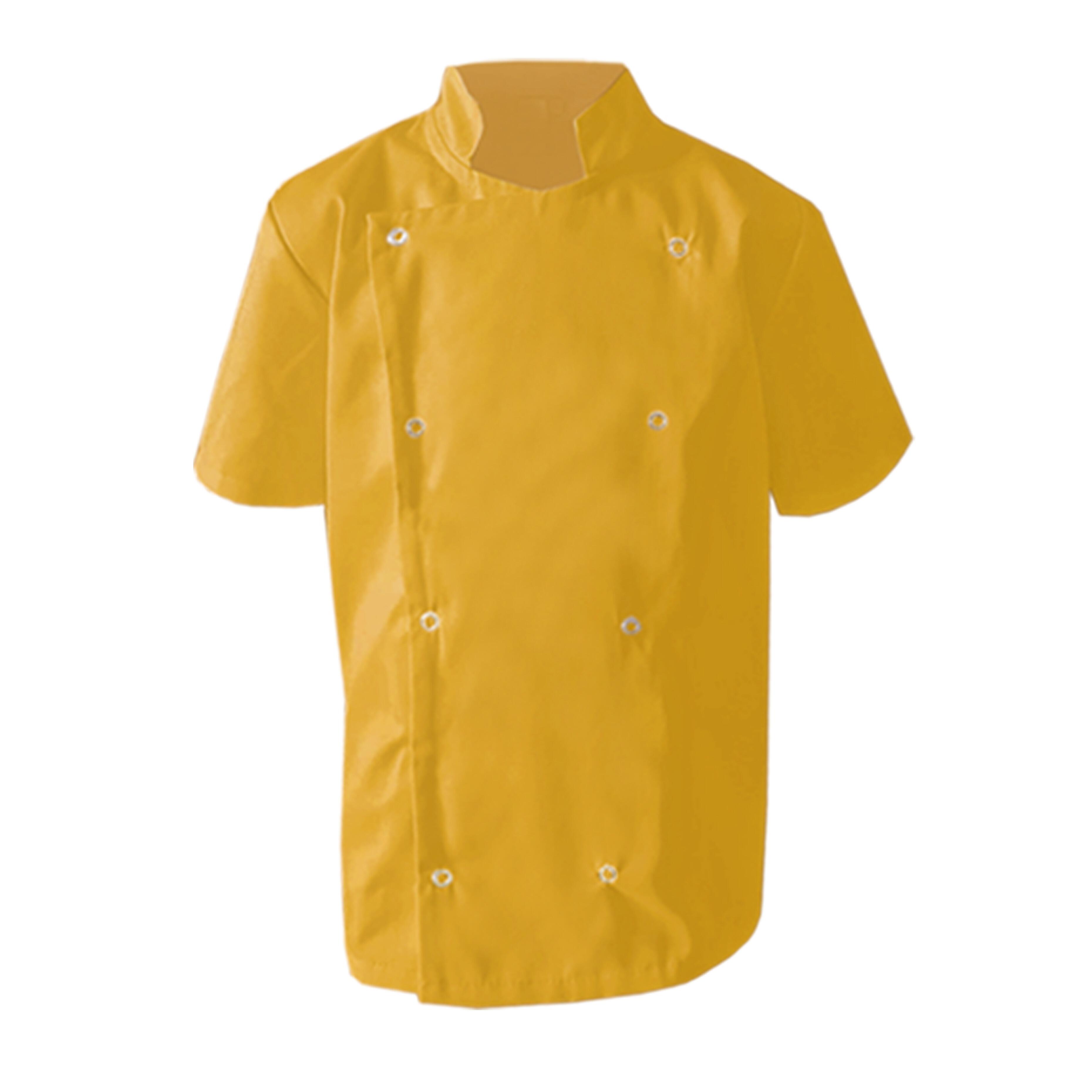 Yellow Kids Chef's Jacket with name
